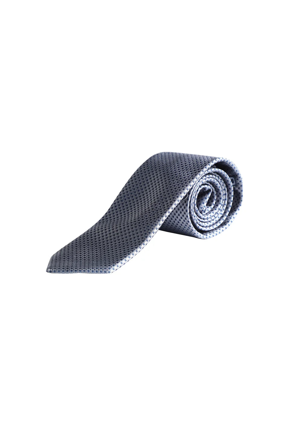 Dark Blue Tie With Dot Pattern
