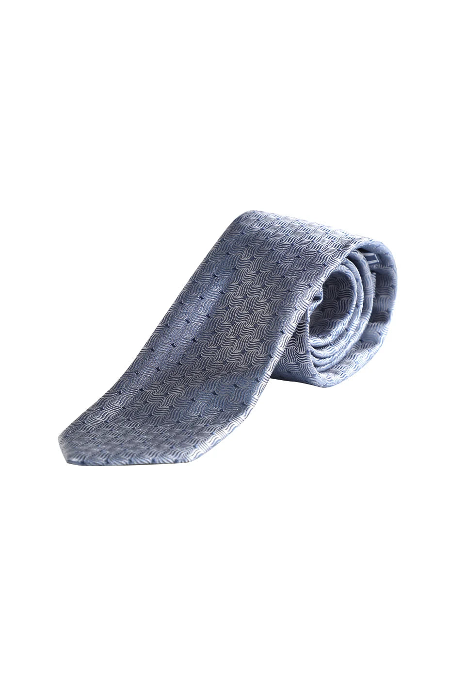 Blue Tie With Dot Pattern