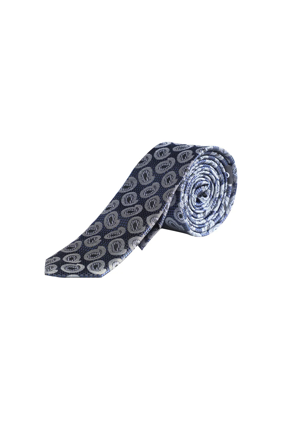 Navy Tie With Design
