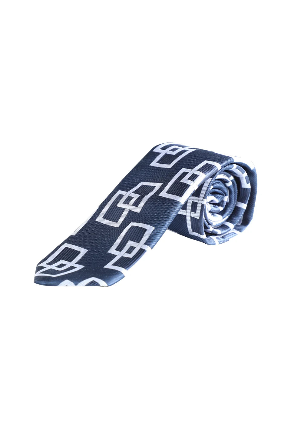 Blue Tie With Design