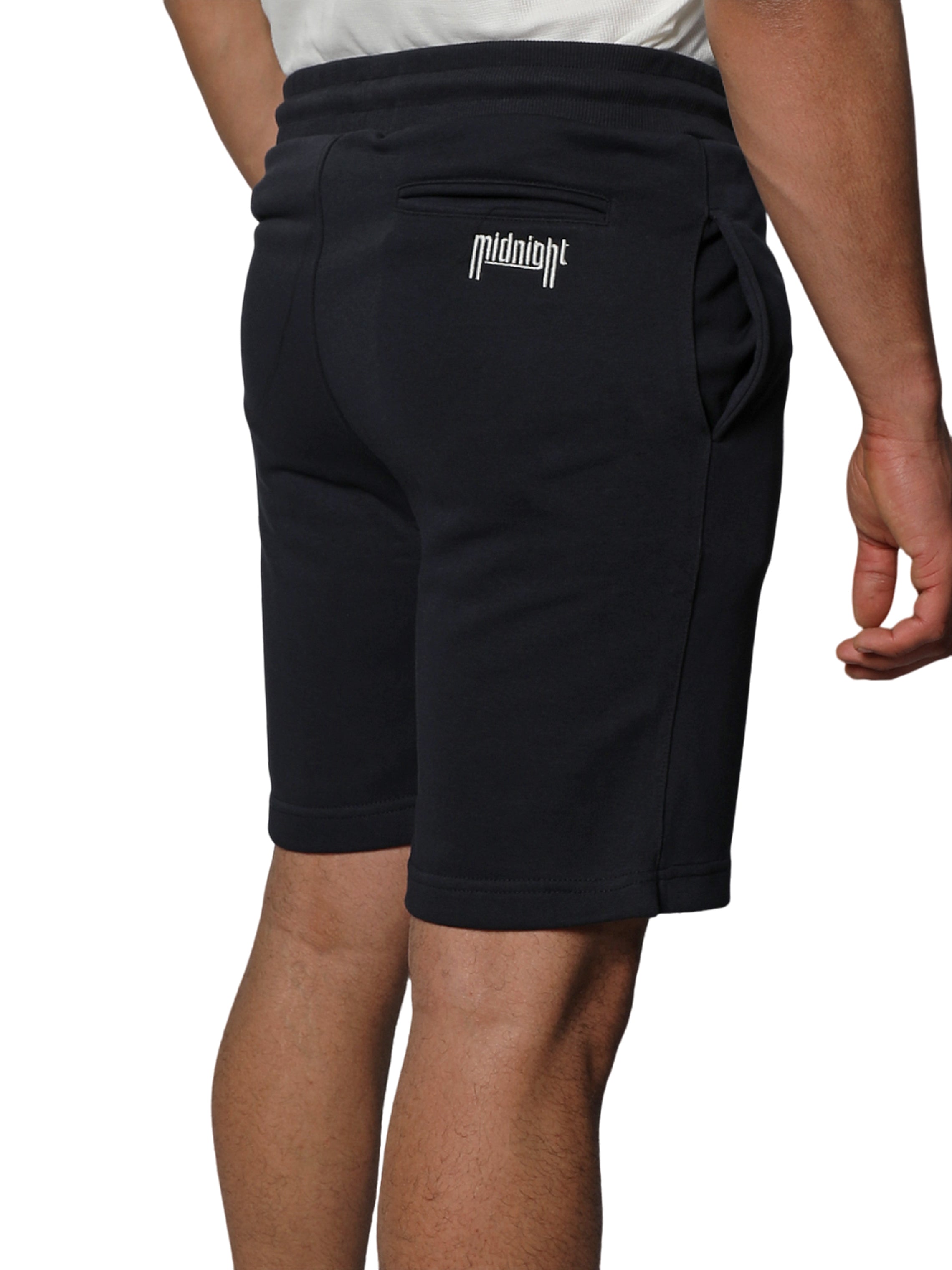 Men Summer Navy Cotton Shorts With Midnight Pocket Design