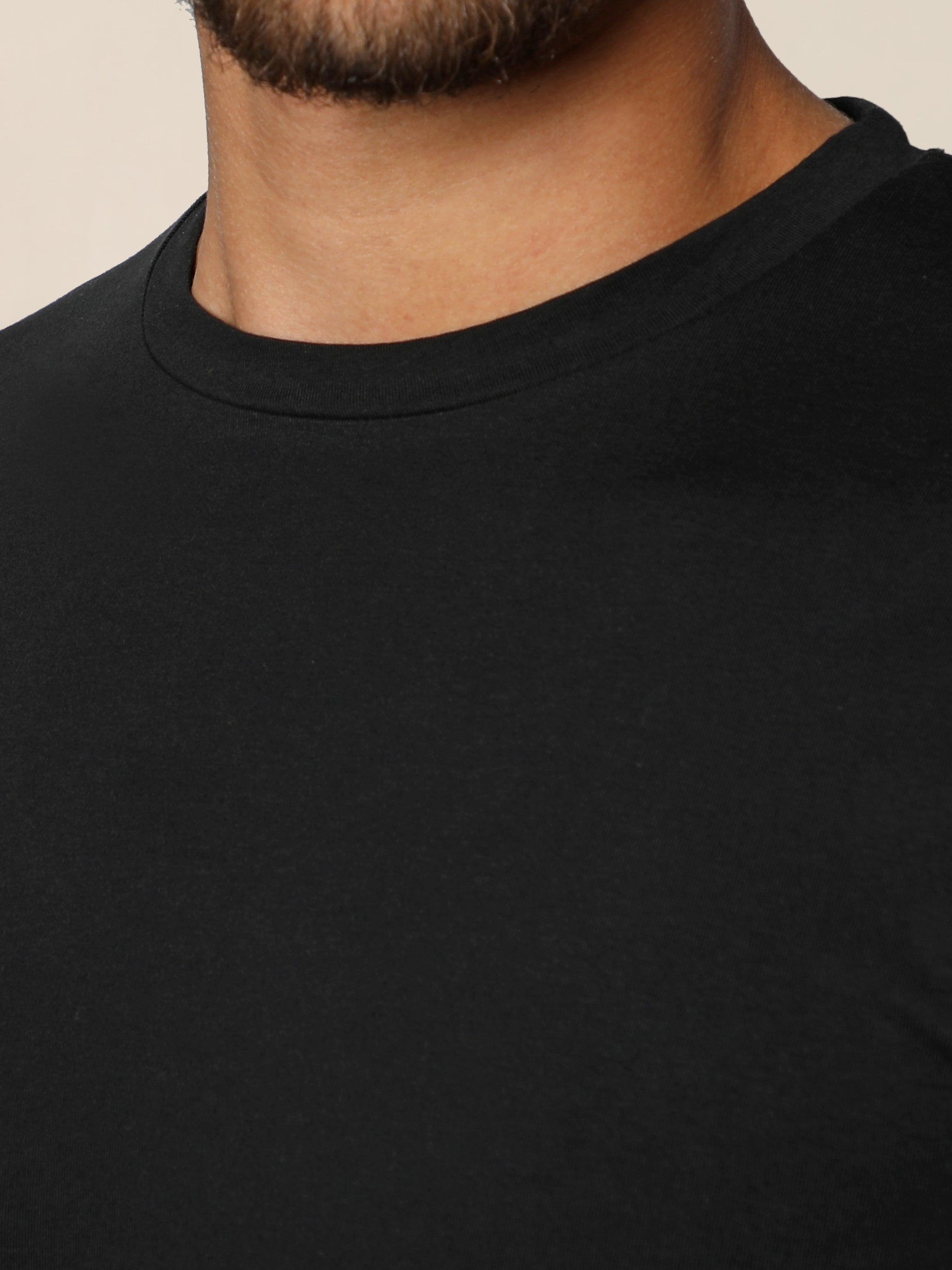 Black Jack Dapper Shortsleeved Basic T-shirt With Round Neck