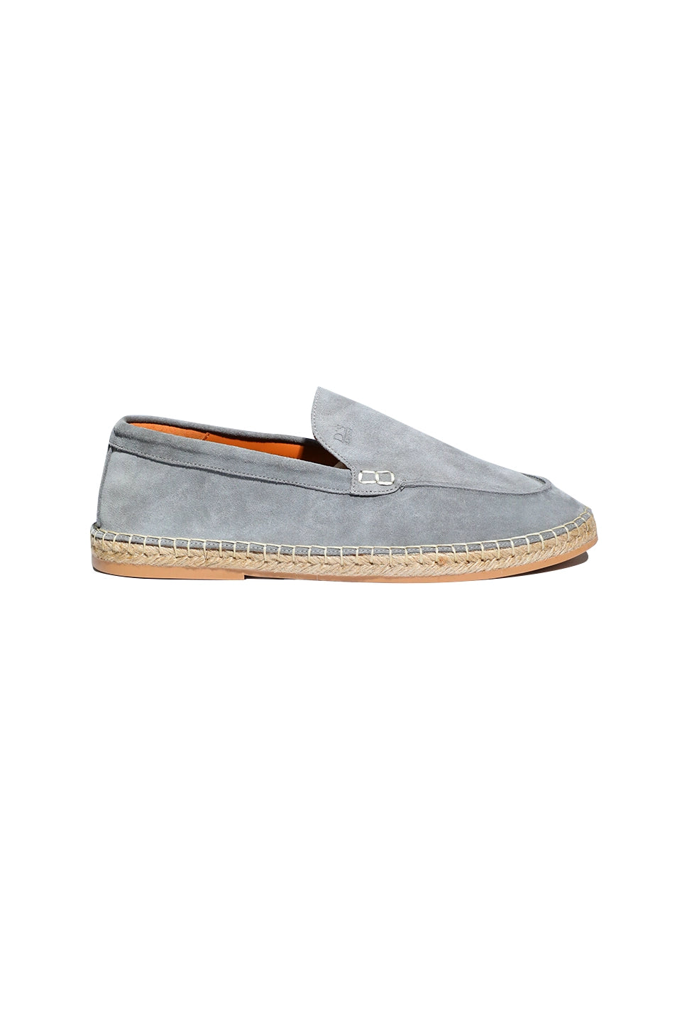 Grey Slip On Round Moccasin -Style Toe