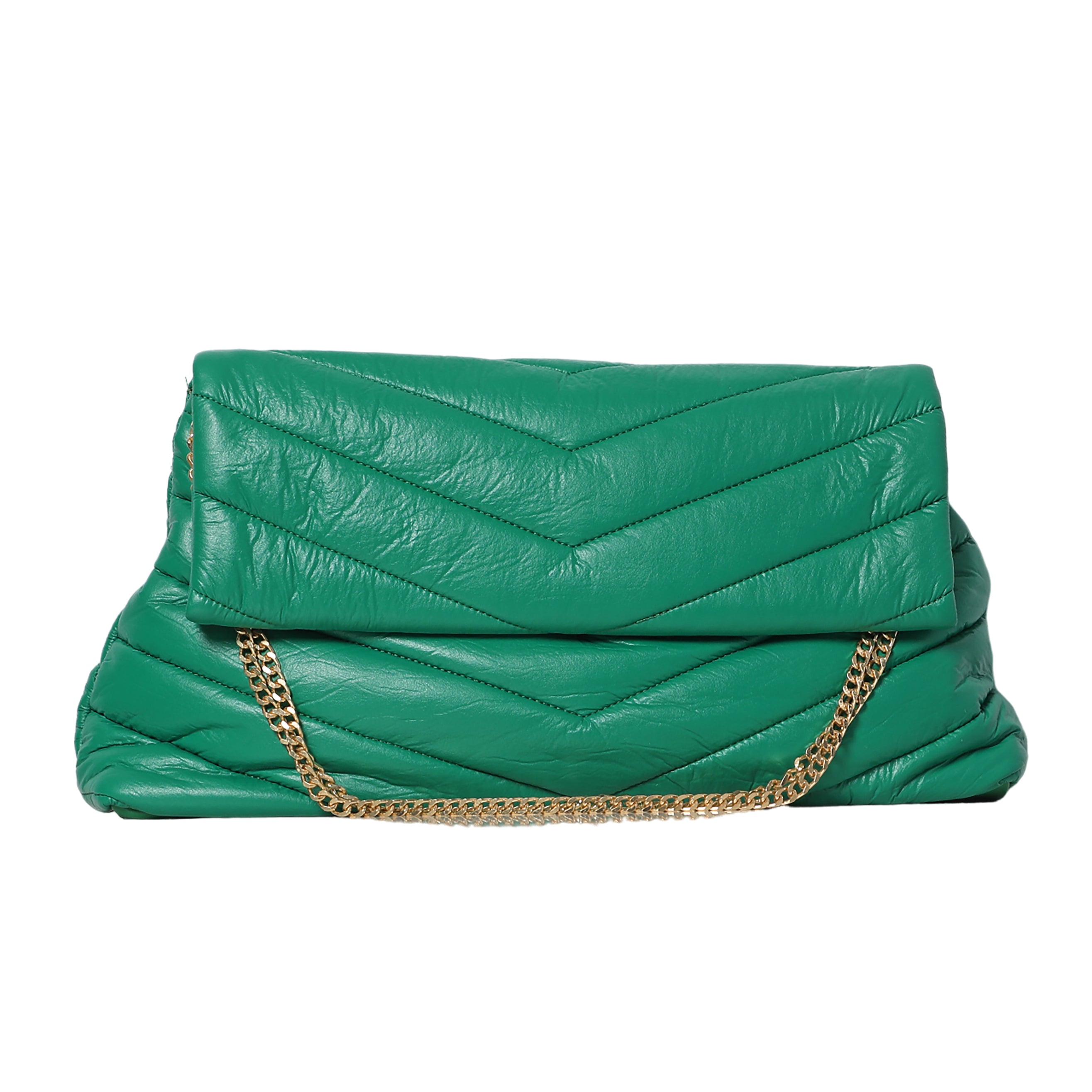 Women Green Classy Flap Shoulder-Bag