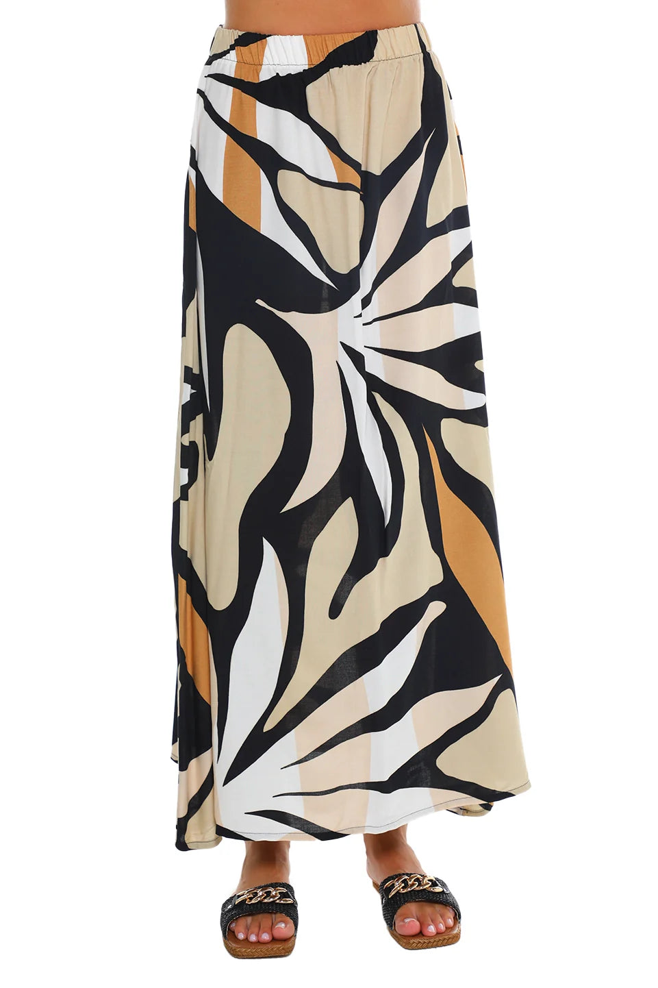 Long Skirt With Printed Design