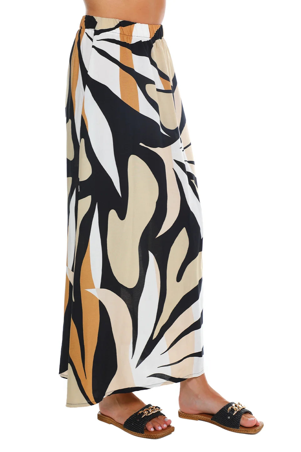 Long Skirt With Printed Design