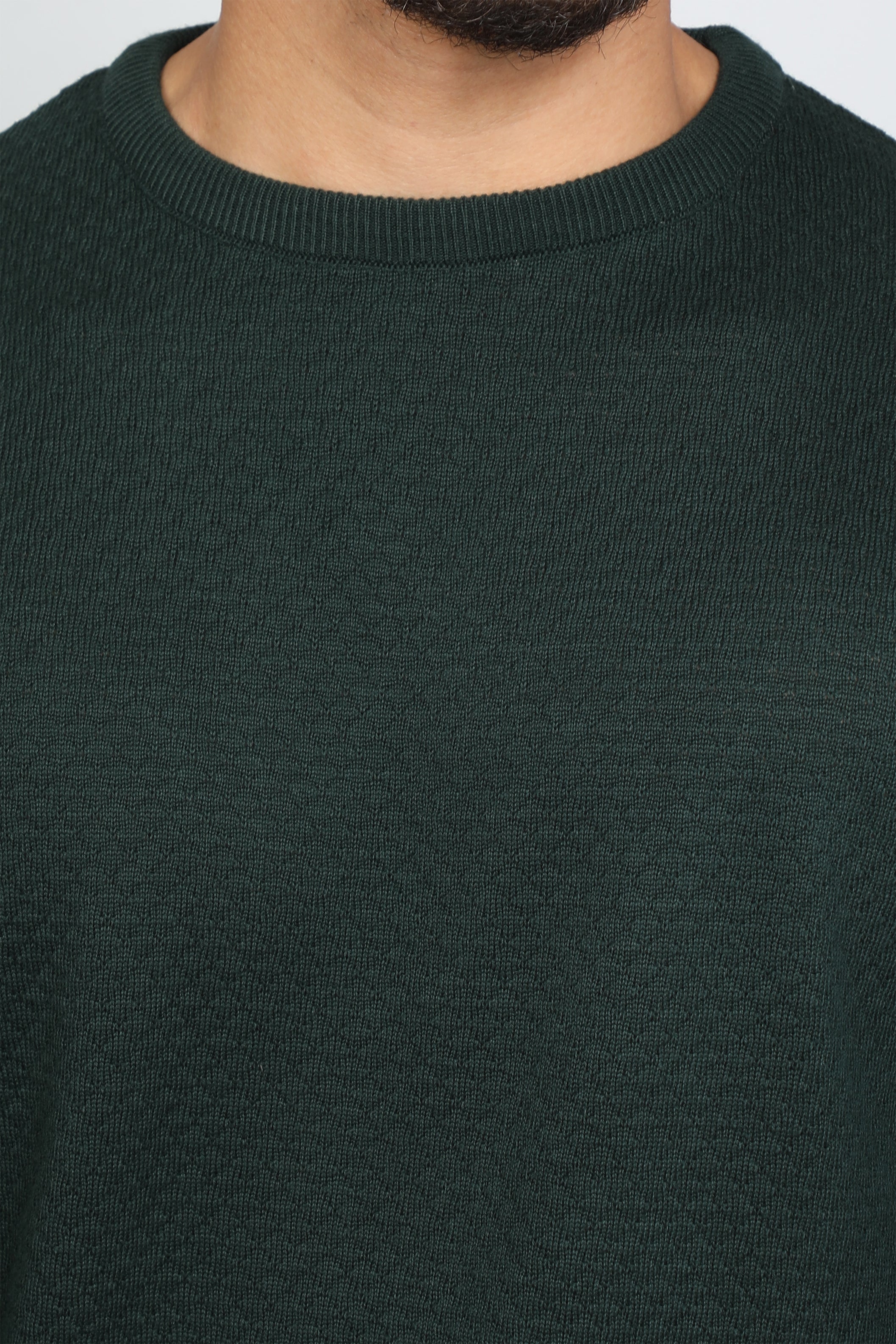 Men Classy Slim Dark Green Sweater
