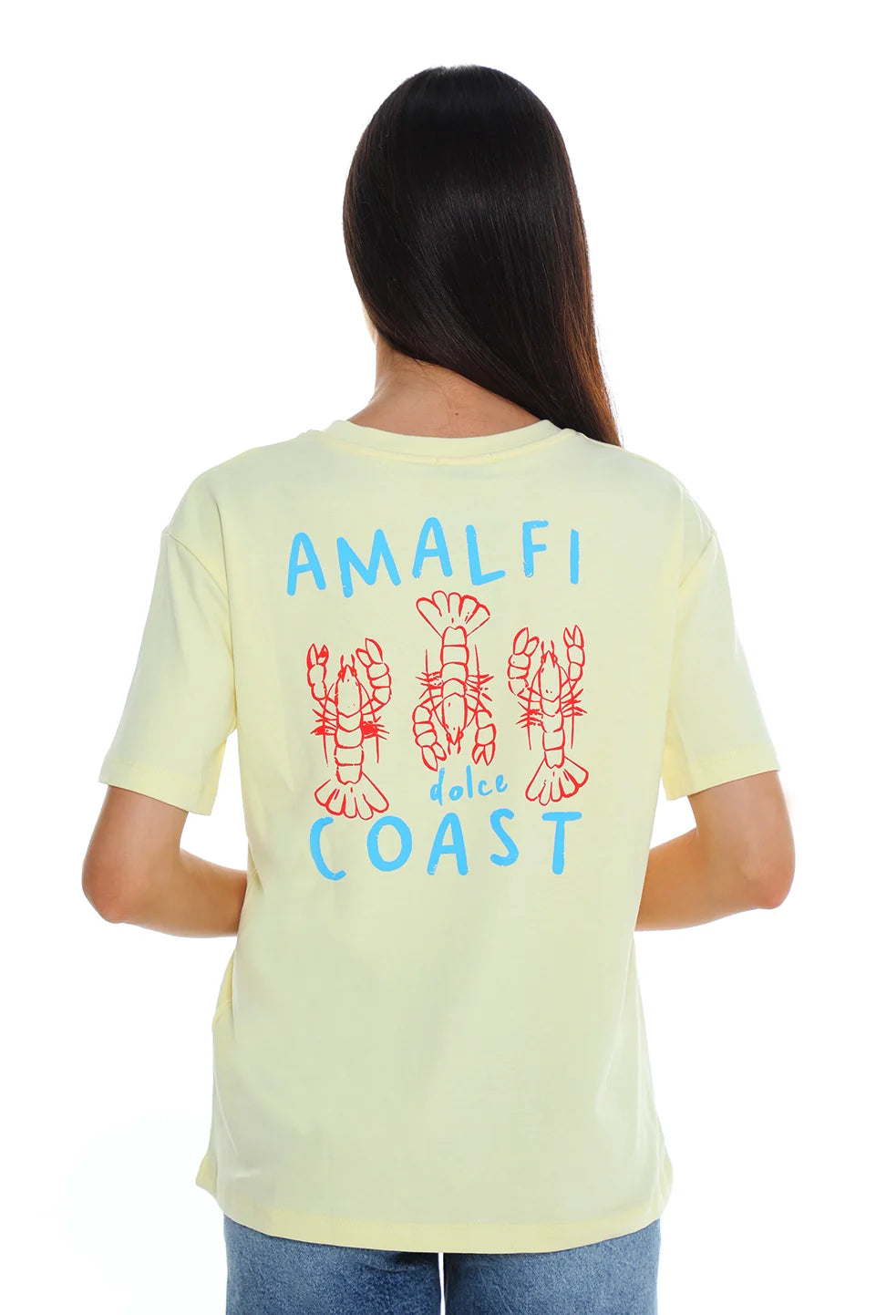 Yellow T-shirt With "Lobster" Back Print