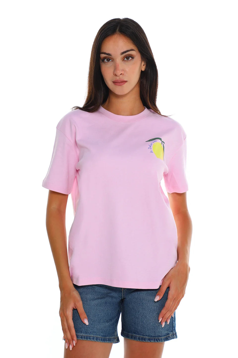 Short Sleeve T-shirt With Back Lemon Design