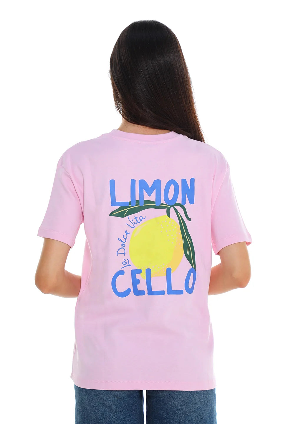 Short Sleeve T-shirt With Back Lemon Design