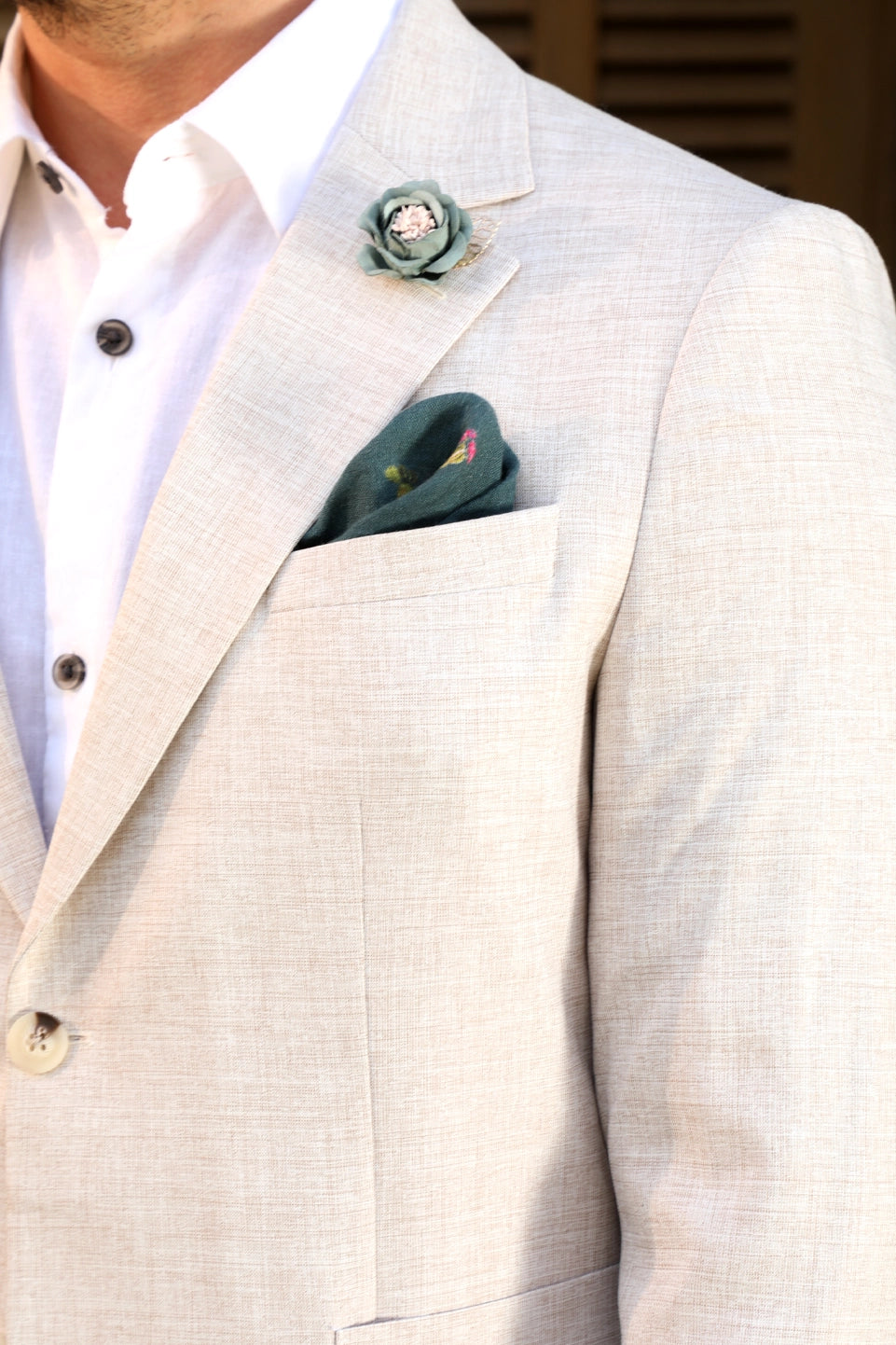 Summer Beige Linen Suit
