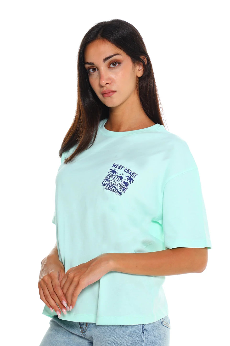 Cotton Mint T-shirt With Back design