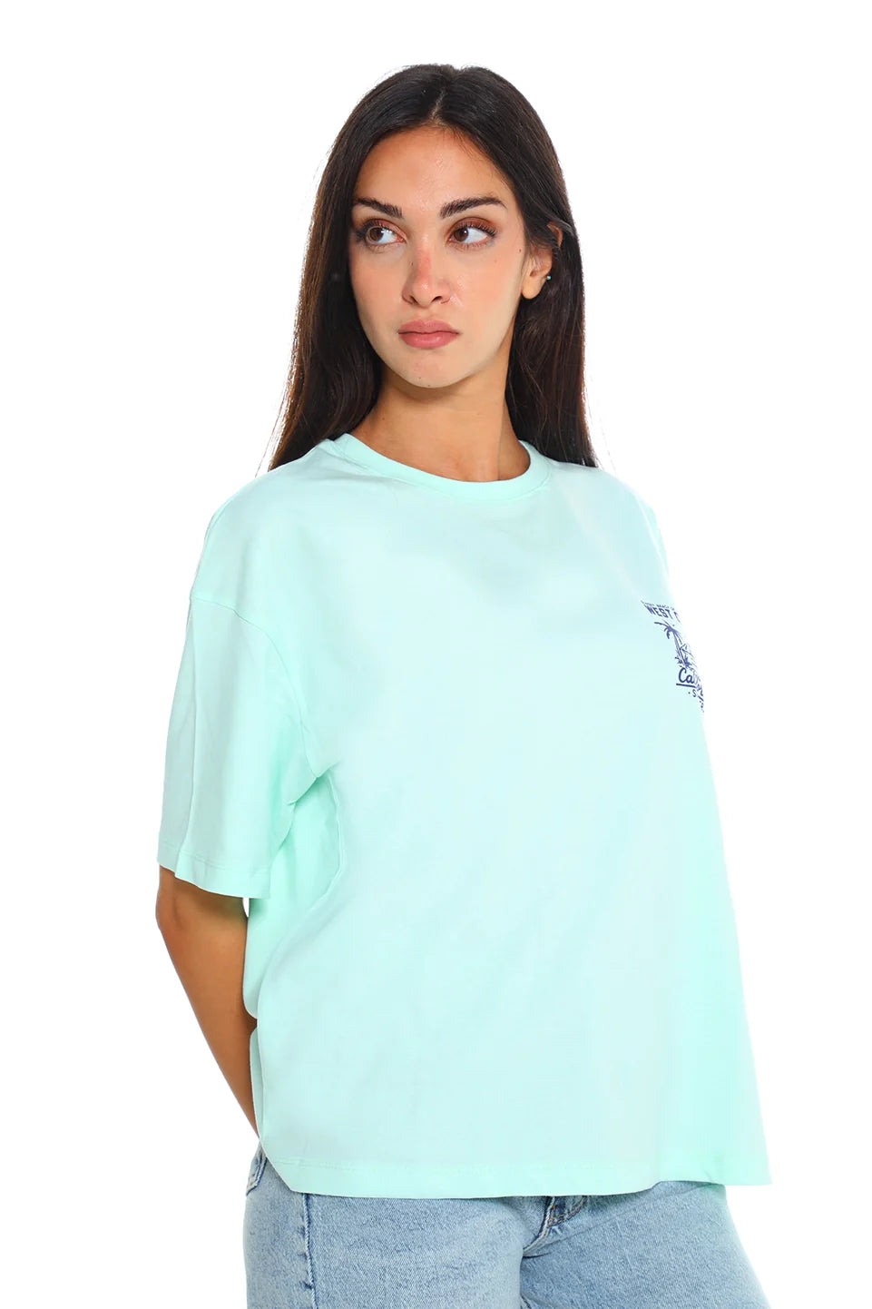 Cotton Mint T-shirt With Back design