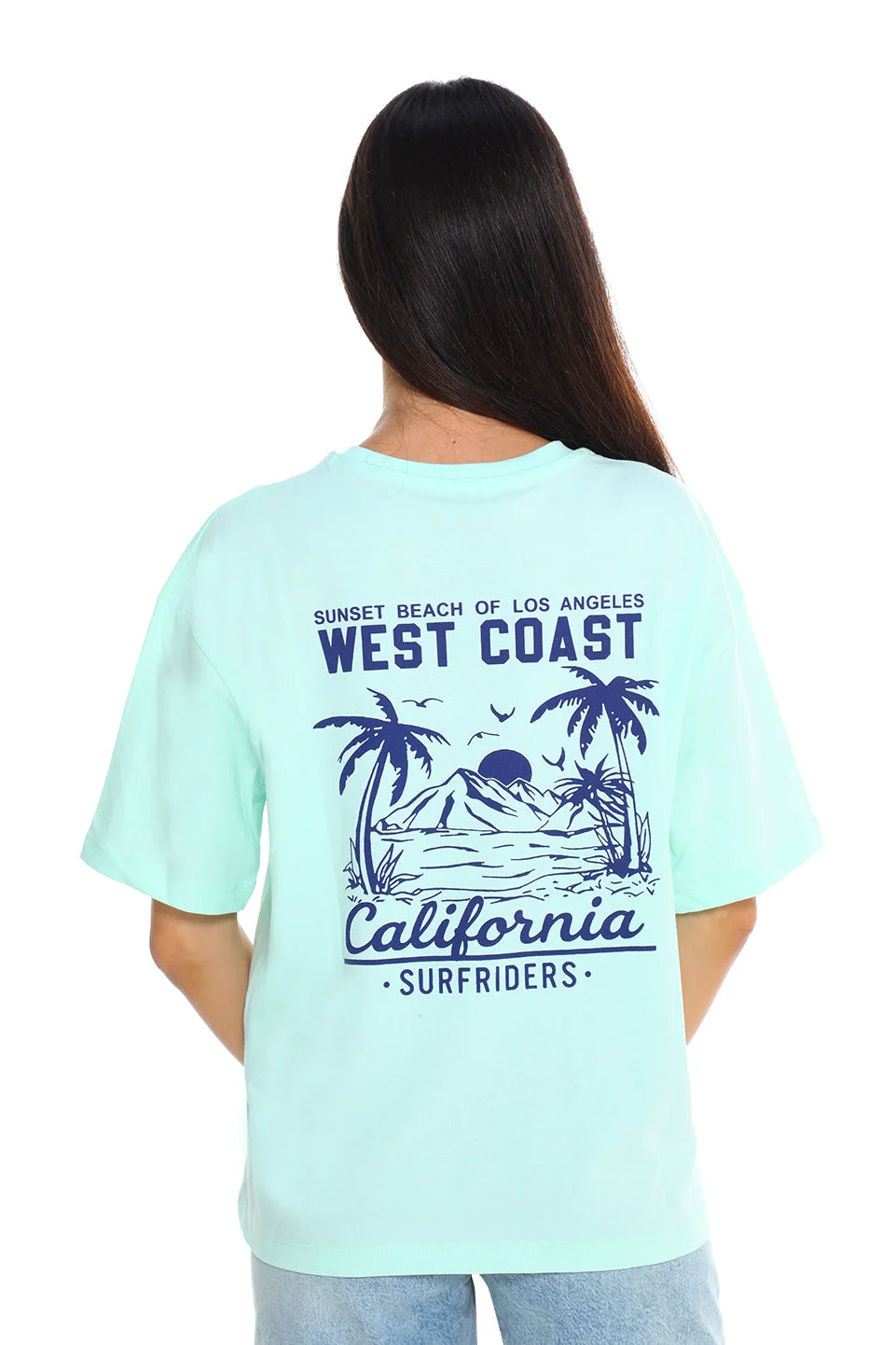 Cotton Mint T-shirt With Back design