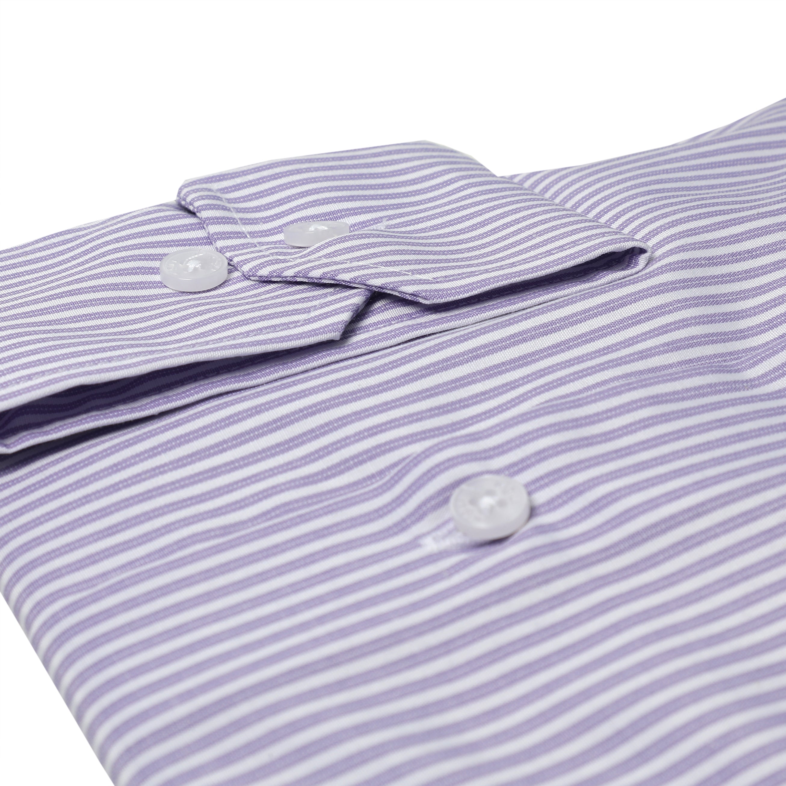 Men Lilac Slim-Fit Buttoned Shirt