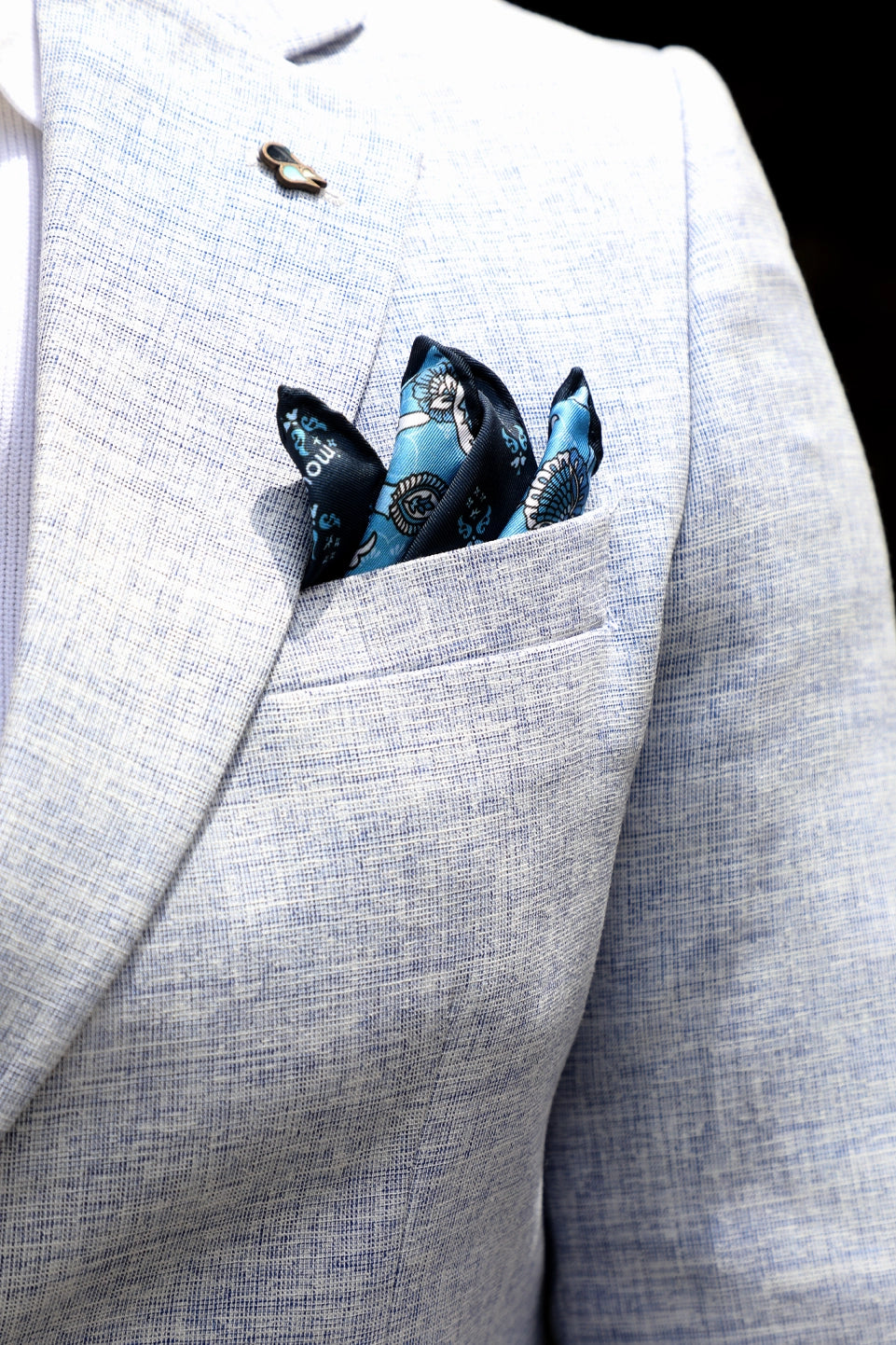 Summer Navy Linen Suit