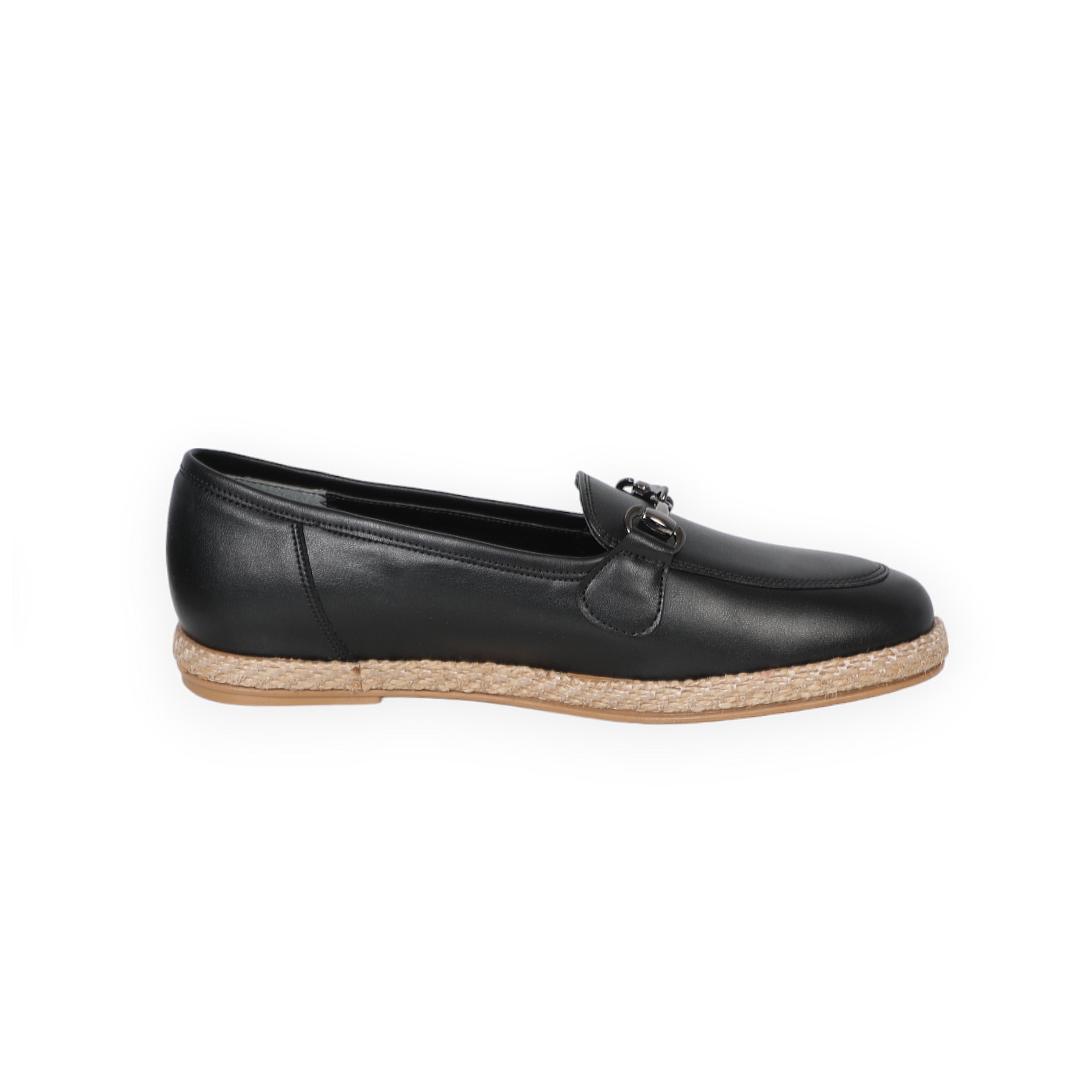 Slip-On Black Moccasin With Bamboo Insole