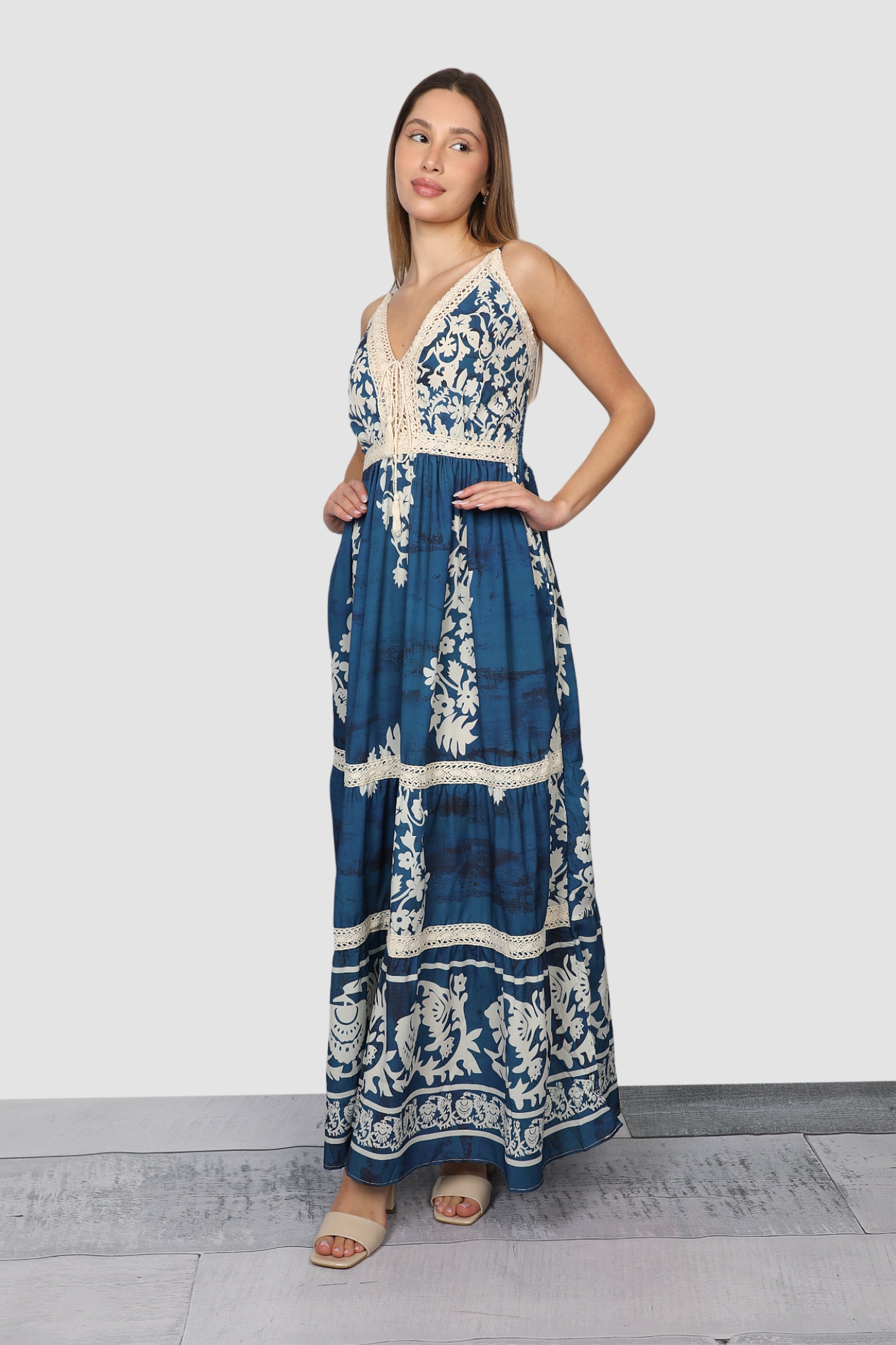 Blue Summer Long Dress