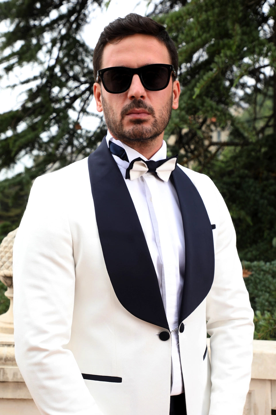 White Tuxedo Classy Designed Suit