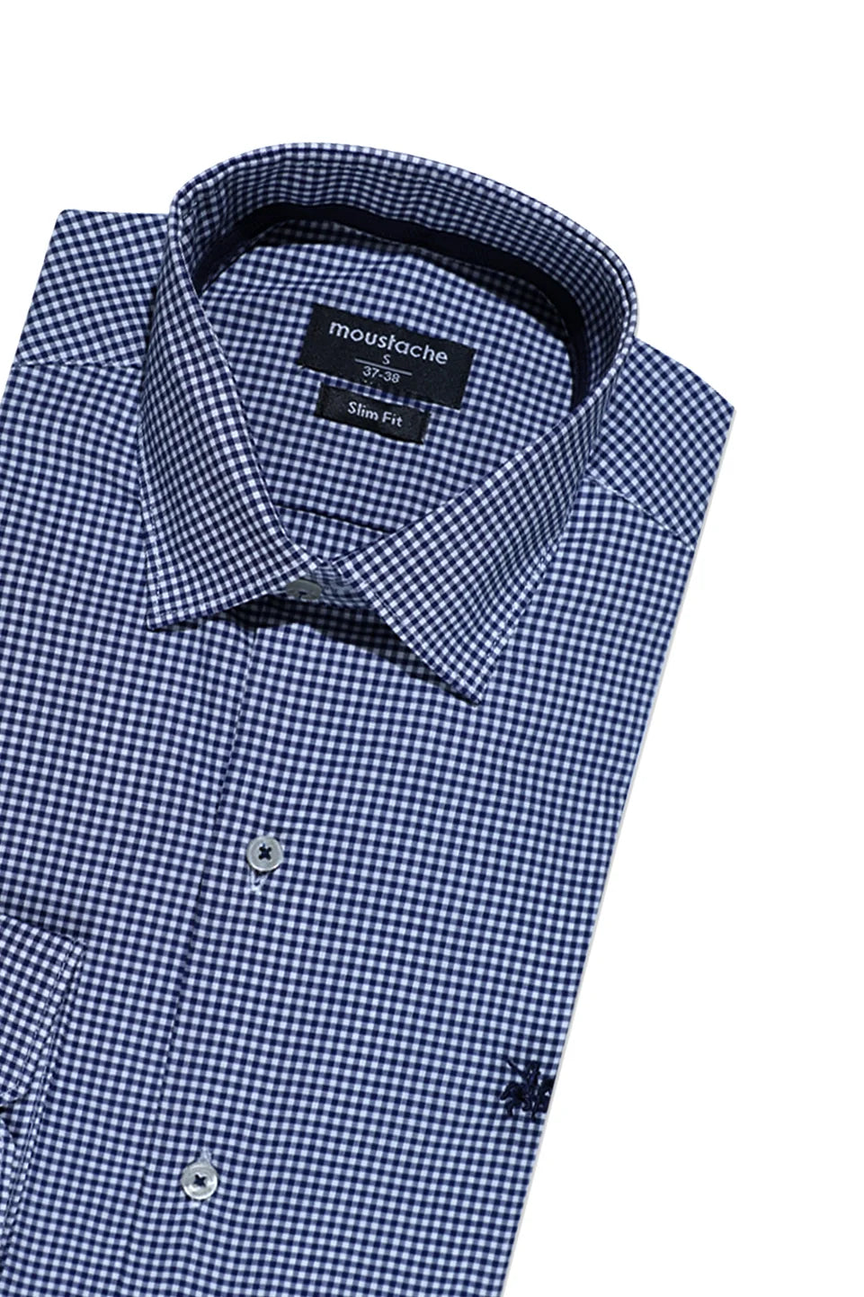 Long Sleeved Navy Classic Shirt With Logo