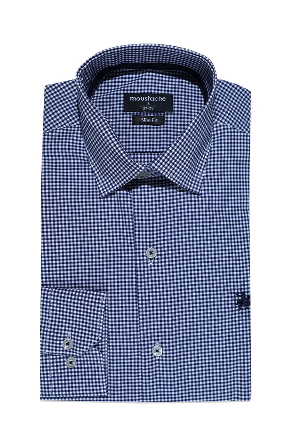 Long Sleeved Navy Classic Shirt With Logo
