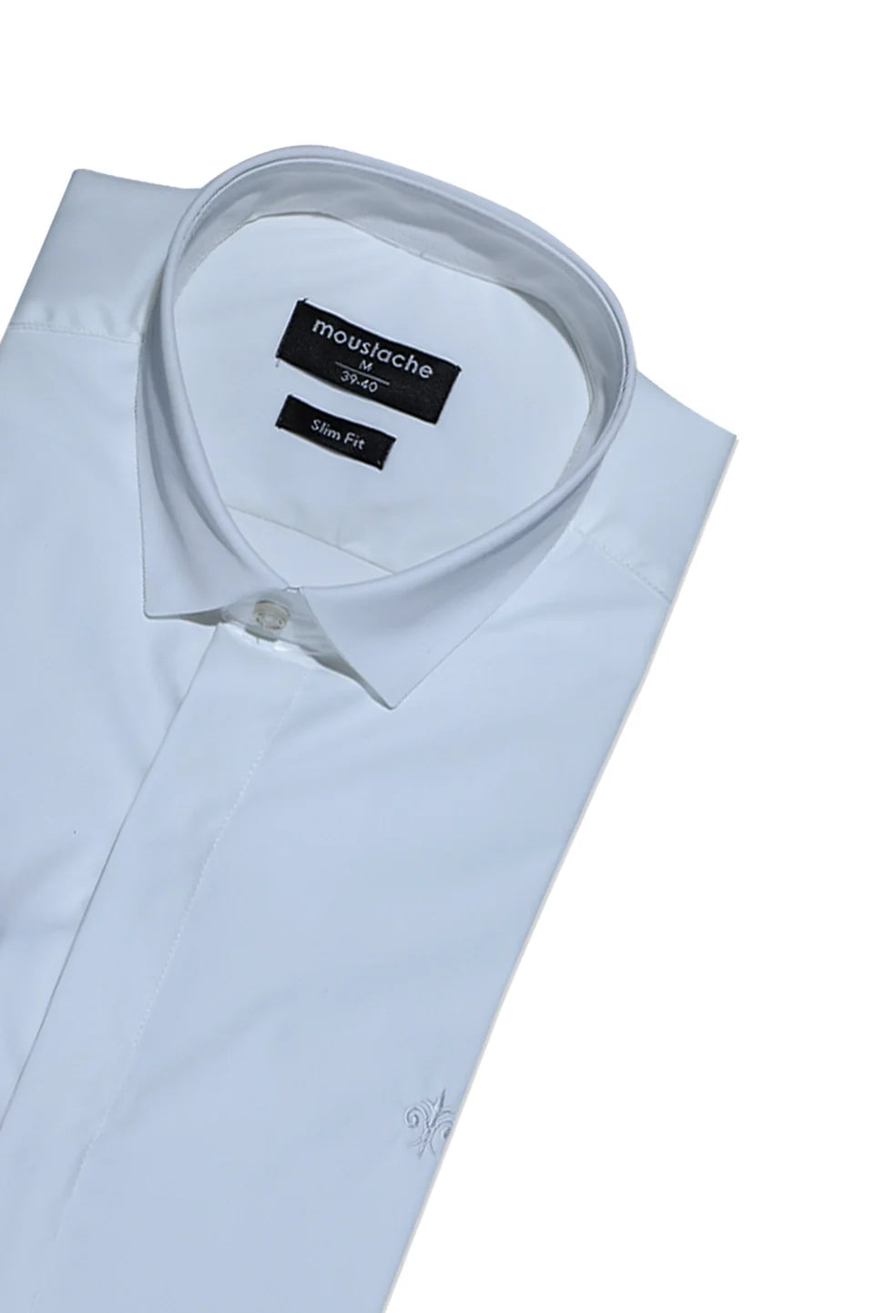 Slim Fit Long Sleeved White Shirt
