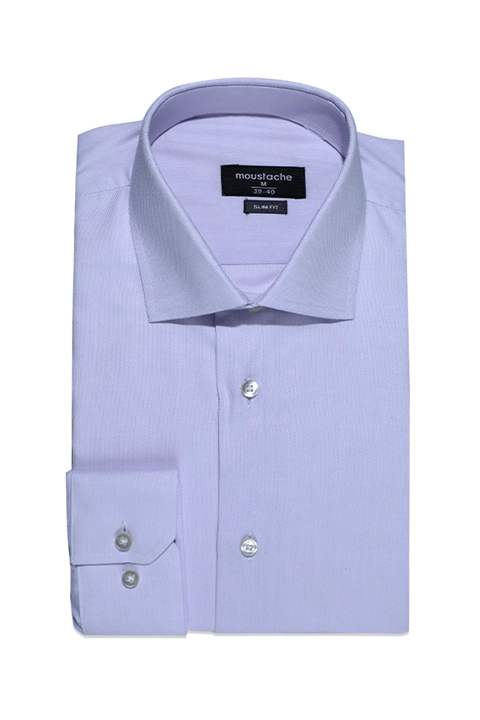 Slim Fit Long Sleeved Purple Shirt