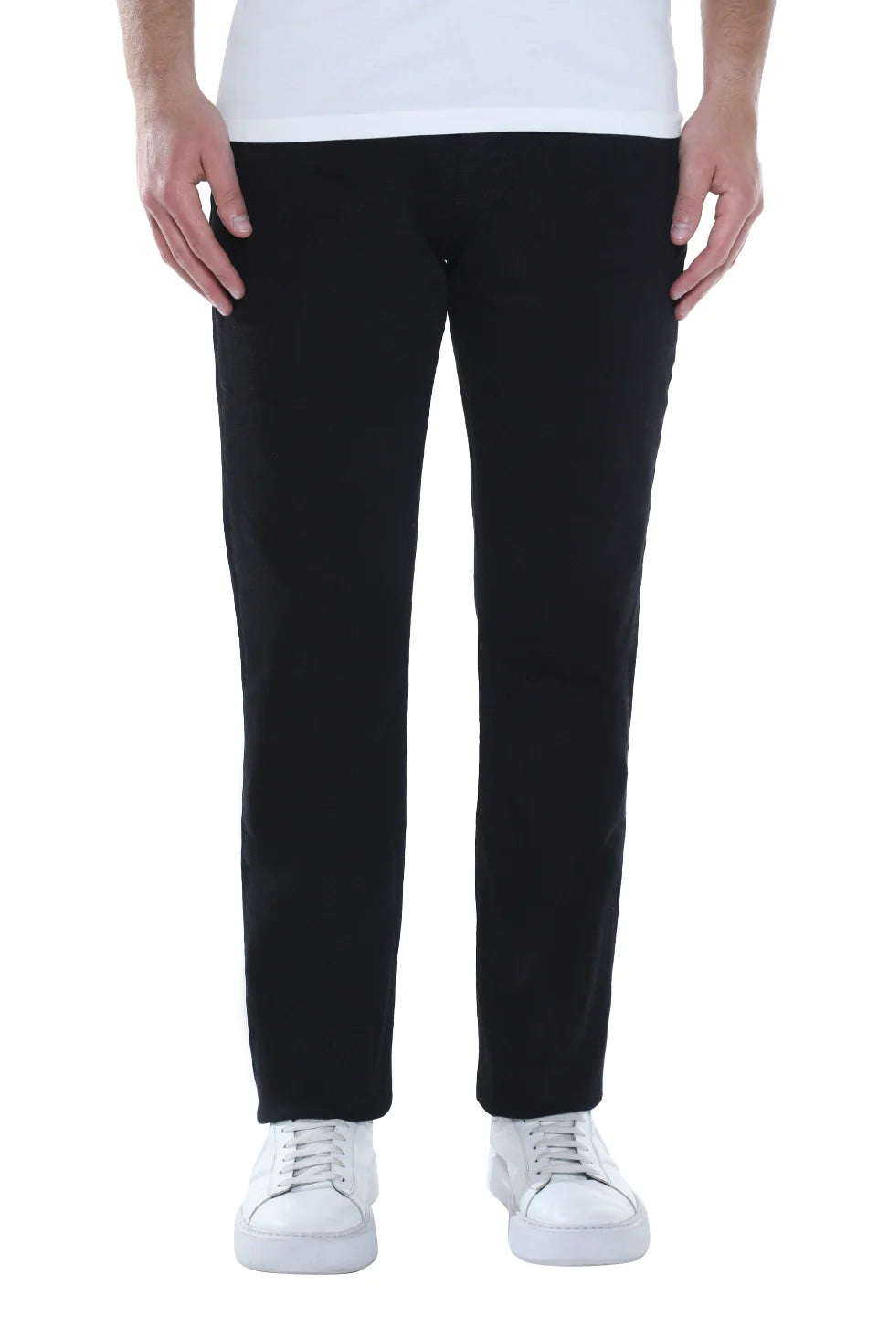 Slim Straight Black Jeans