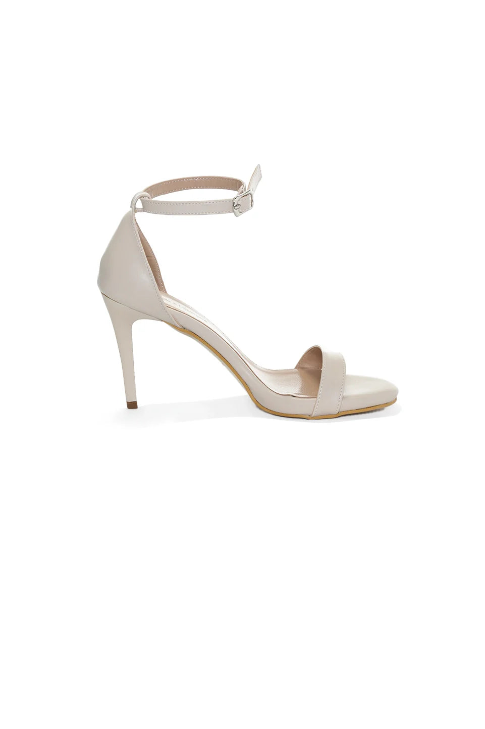 Open Toe Beige High Heel