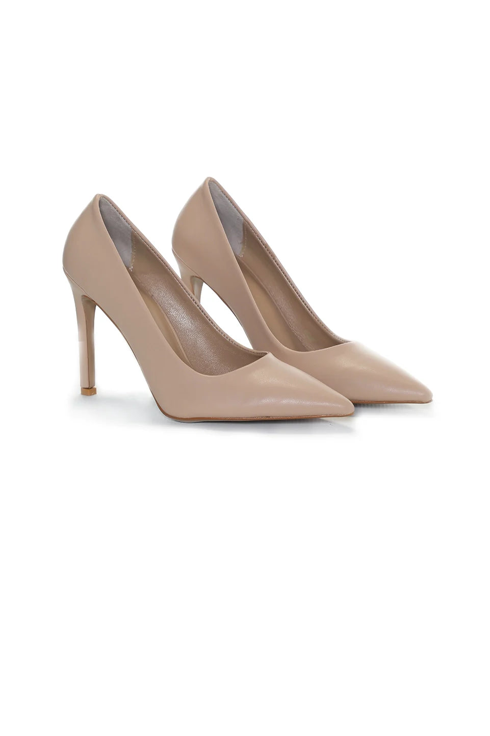 Pointed Toe Stellito Beige Heels