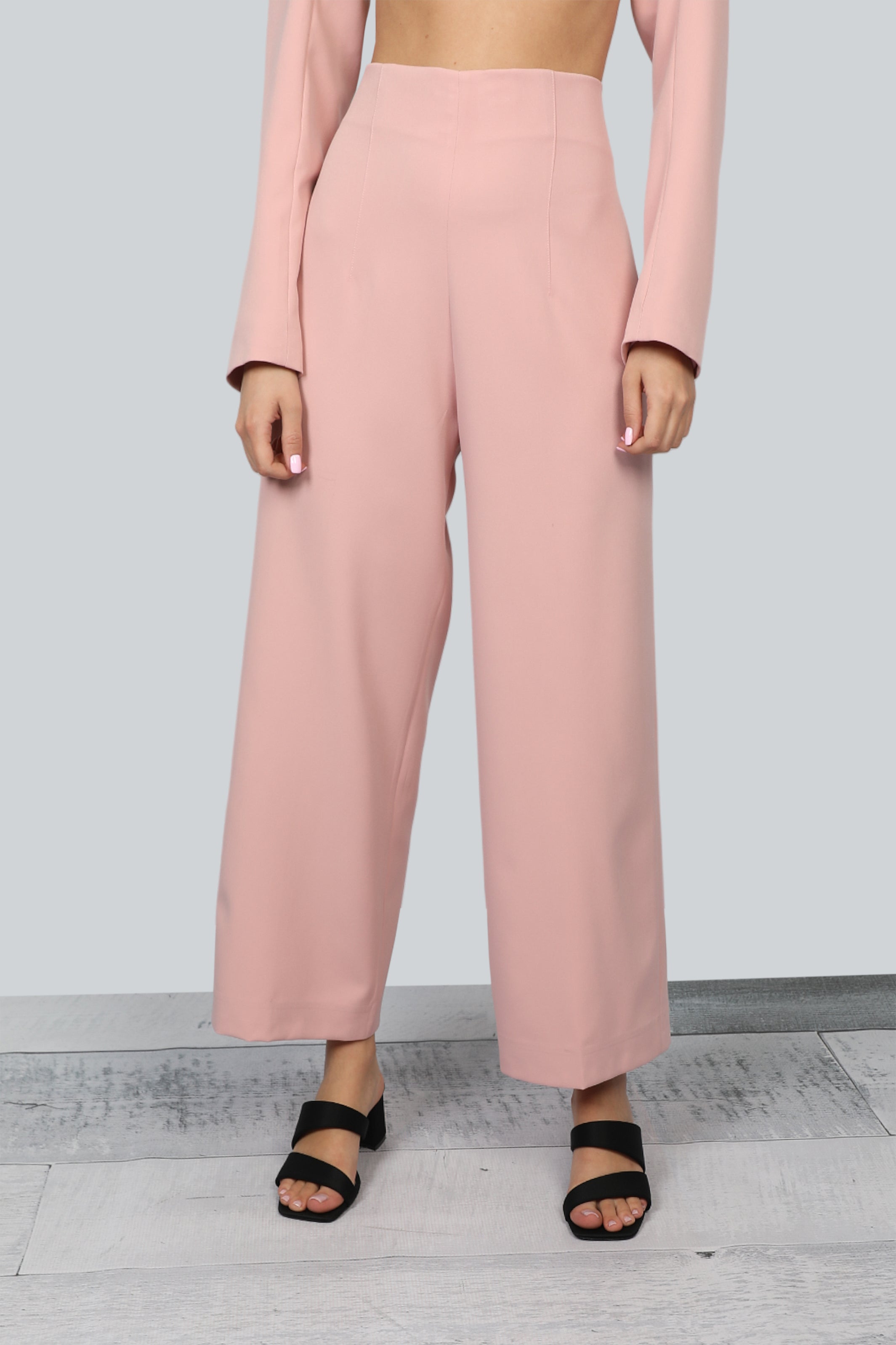Classy Pink High Waist Pants