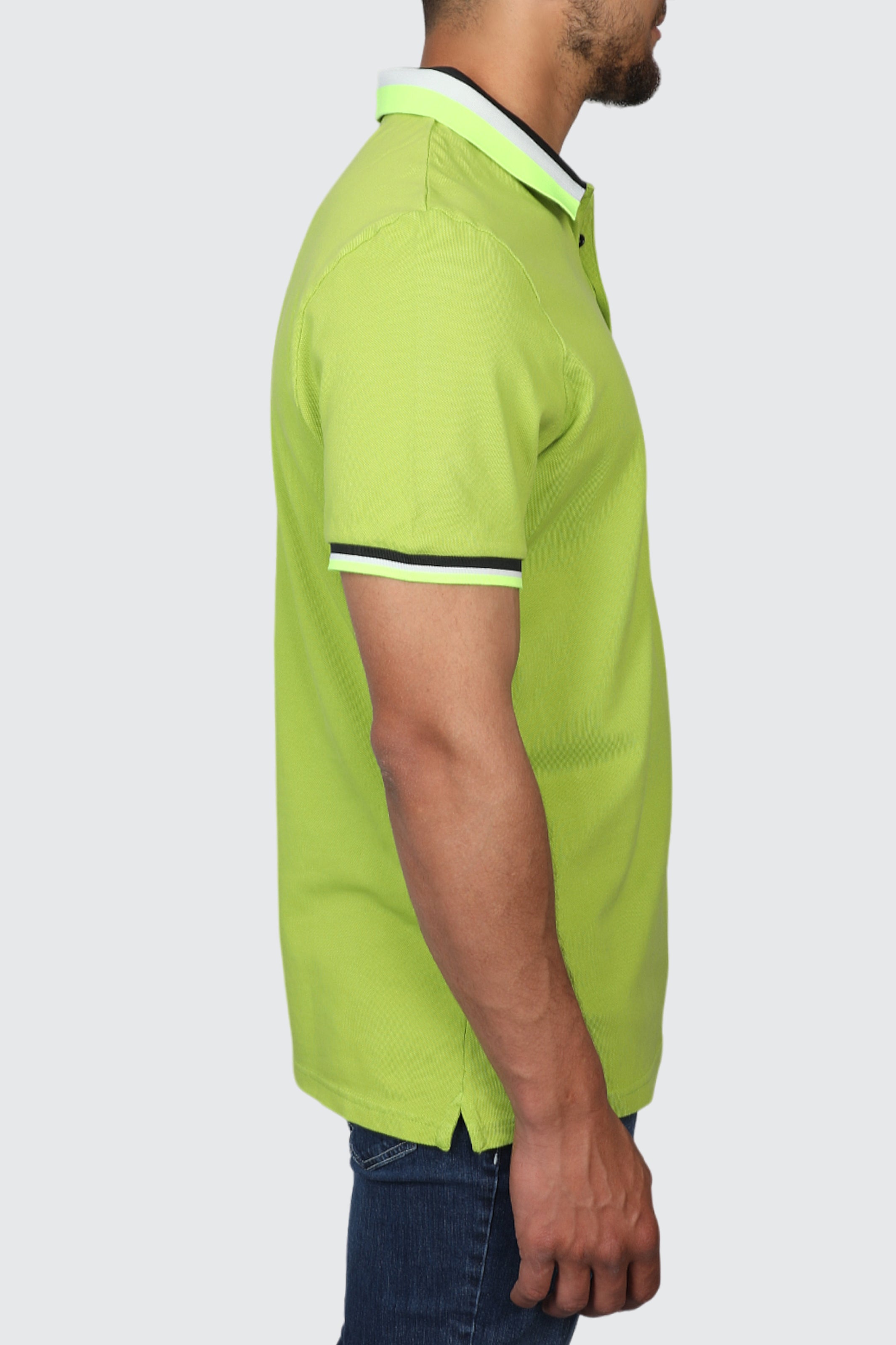 Yellow Cotton Polo With Simple Logo