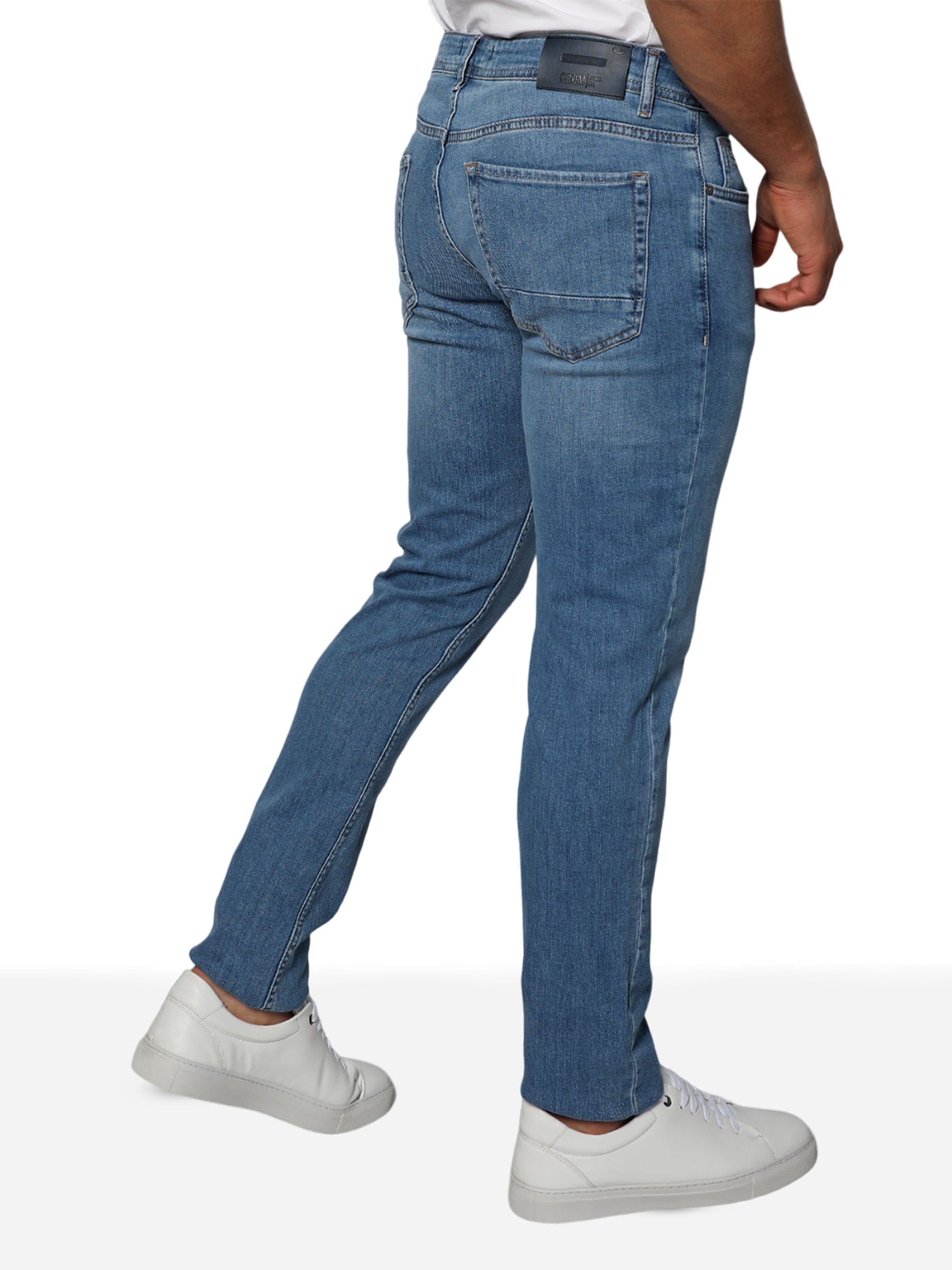Men Skinny Blue Denim Jeans