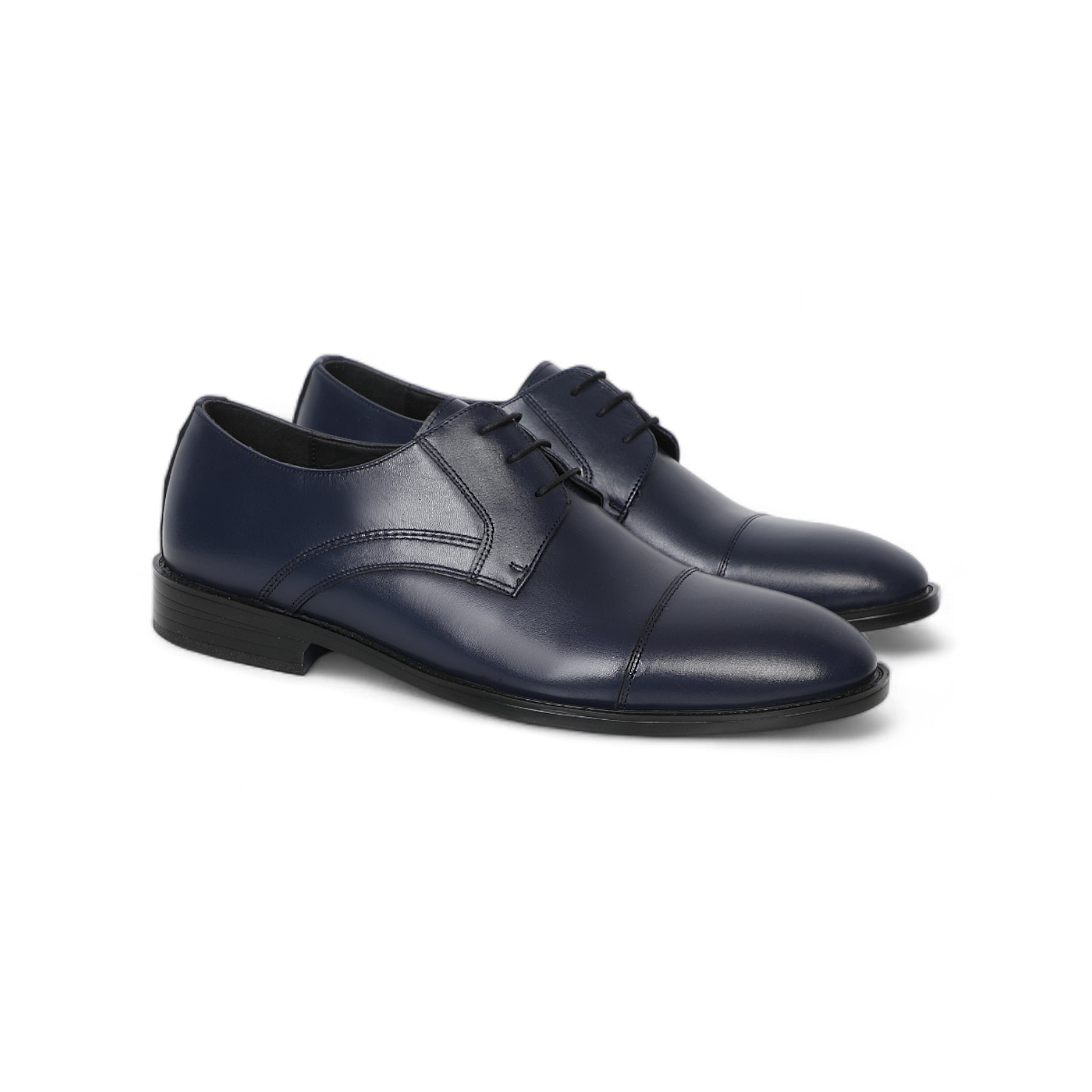 Classic  Leather  Navy Shoes