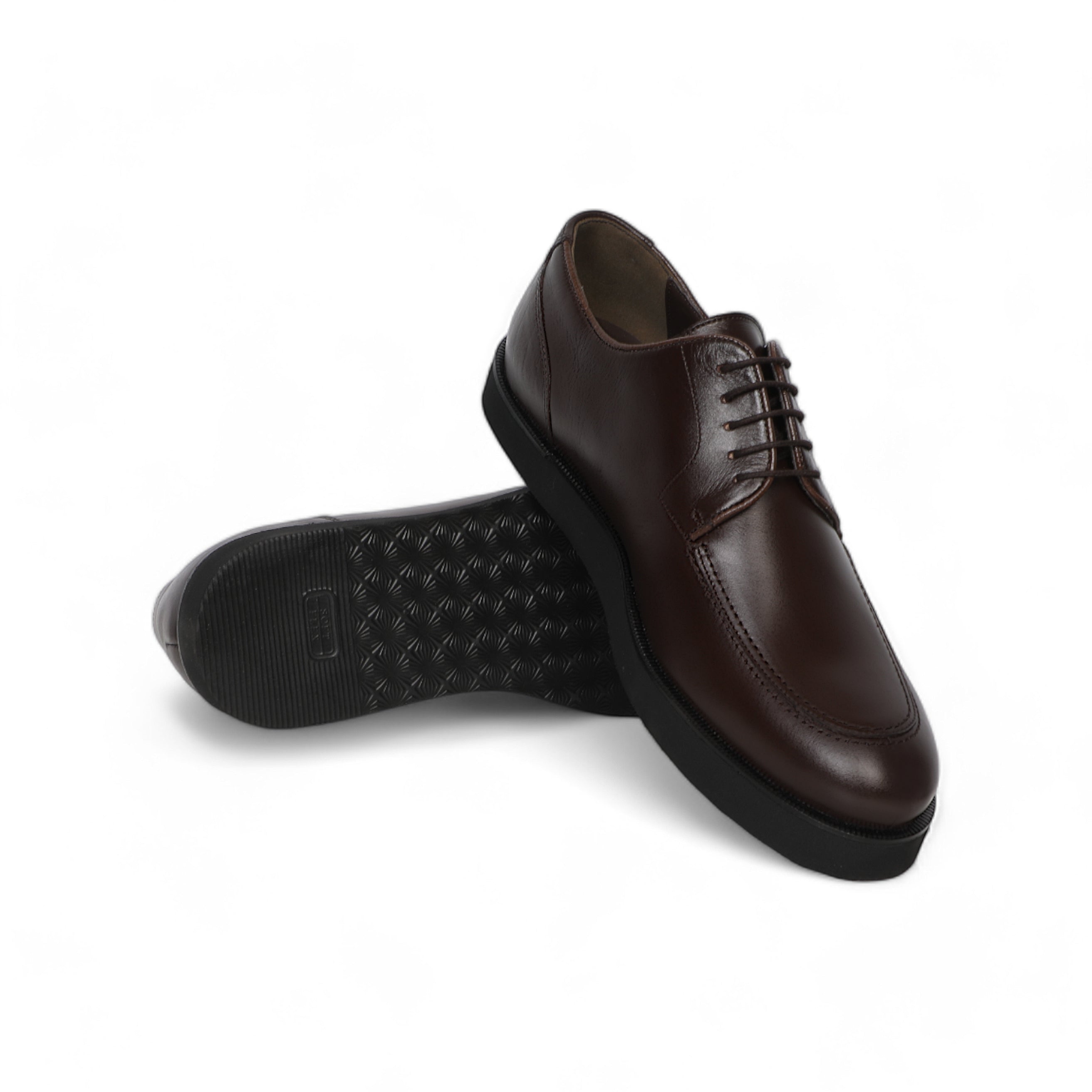 Classic Dark Brown Shoes With Flat Insole