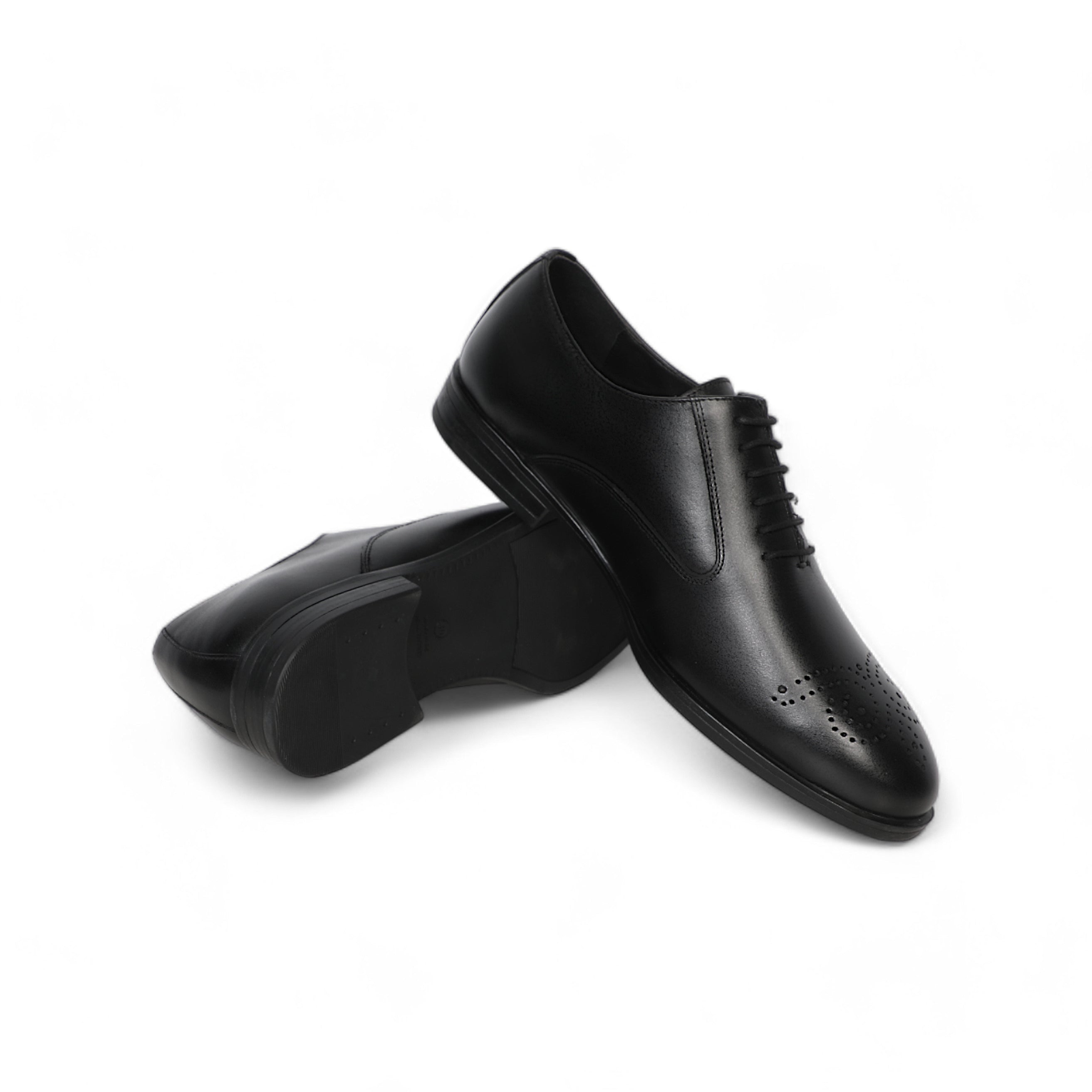 Classic Corporate Oxford Lace-Up Black Shoes