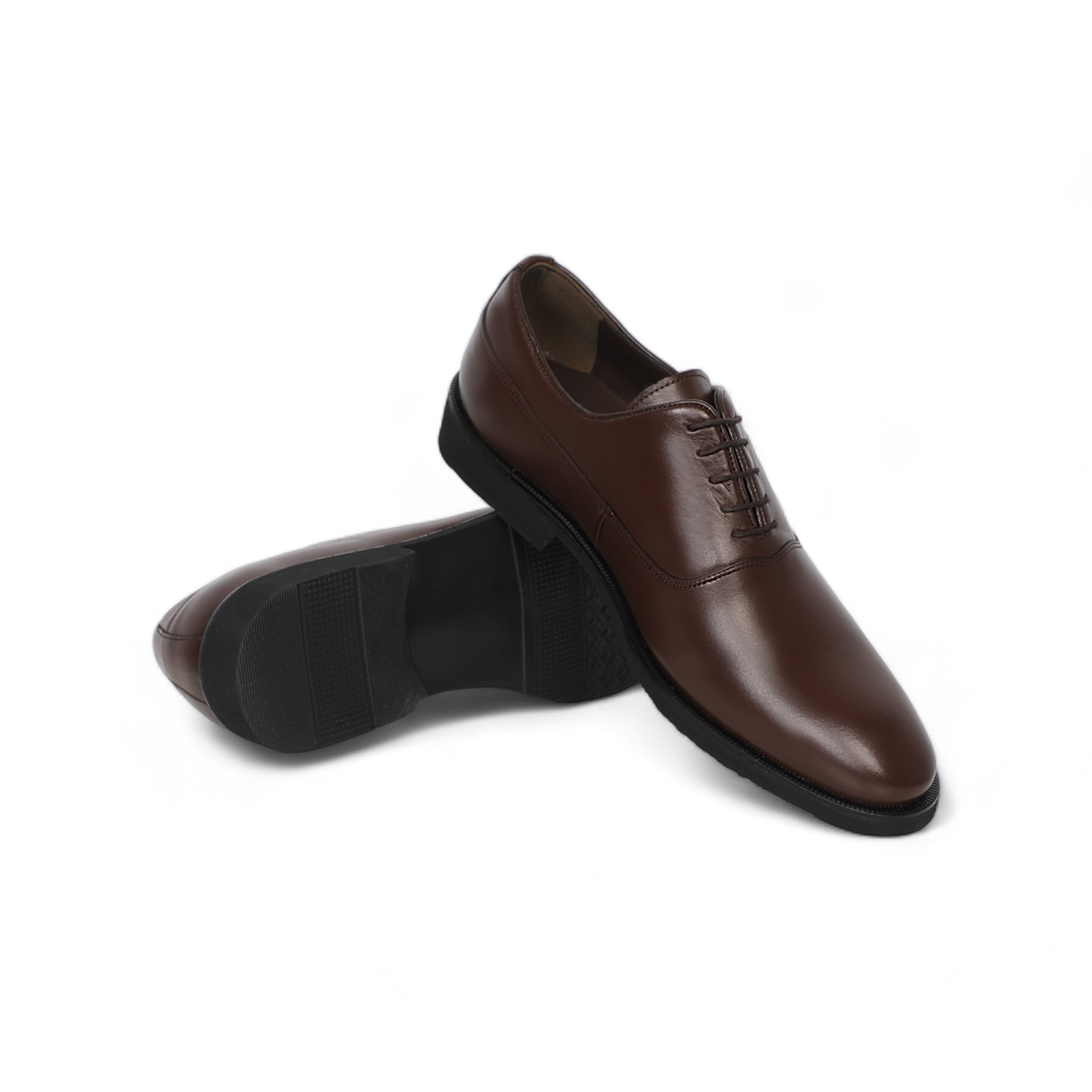 Classic Brown Shoes Solid With Lace-Up