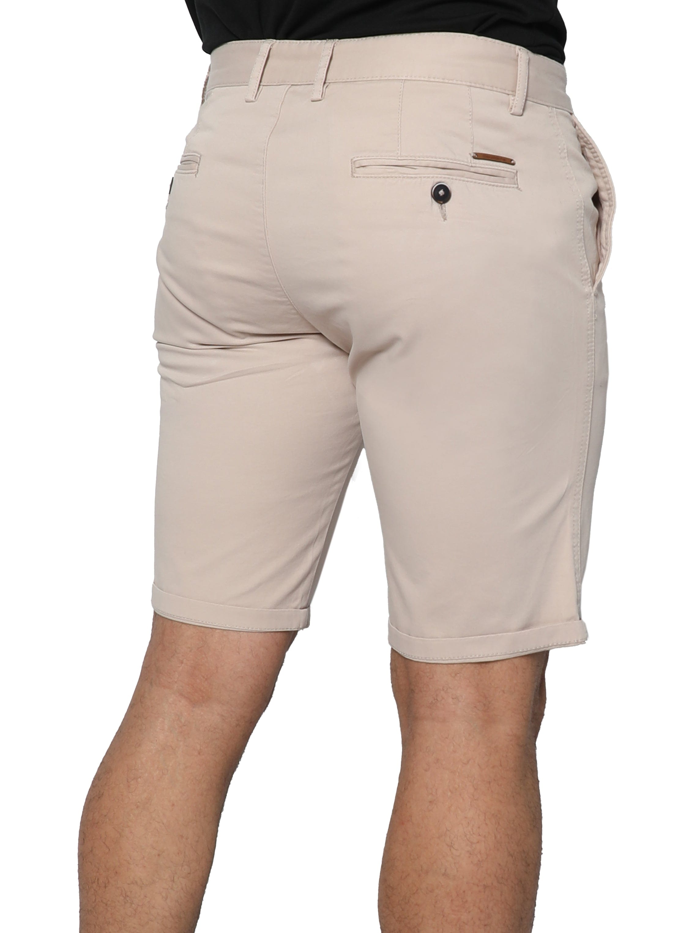 Men Beige Summer Chino Shorts