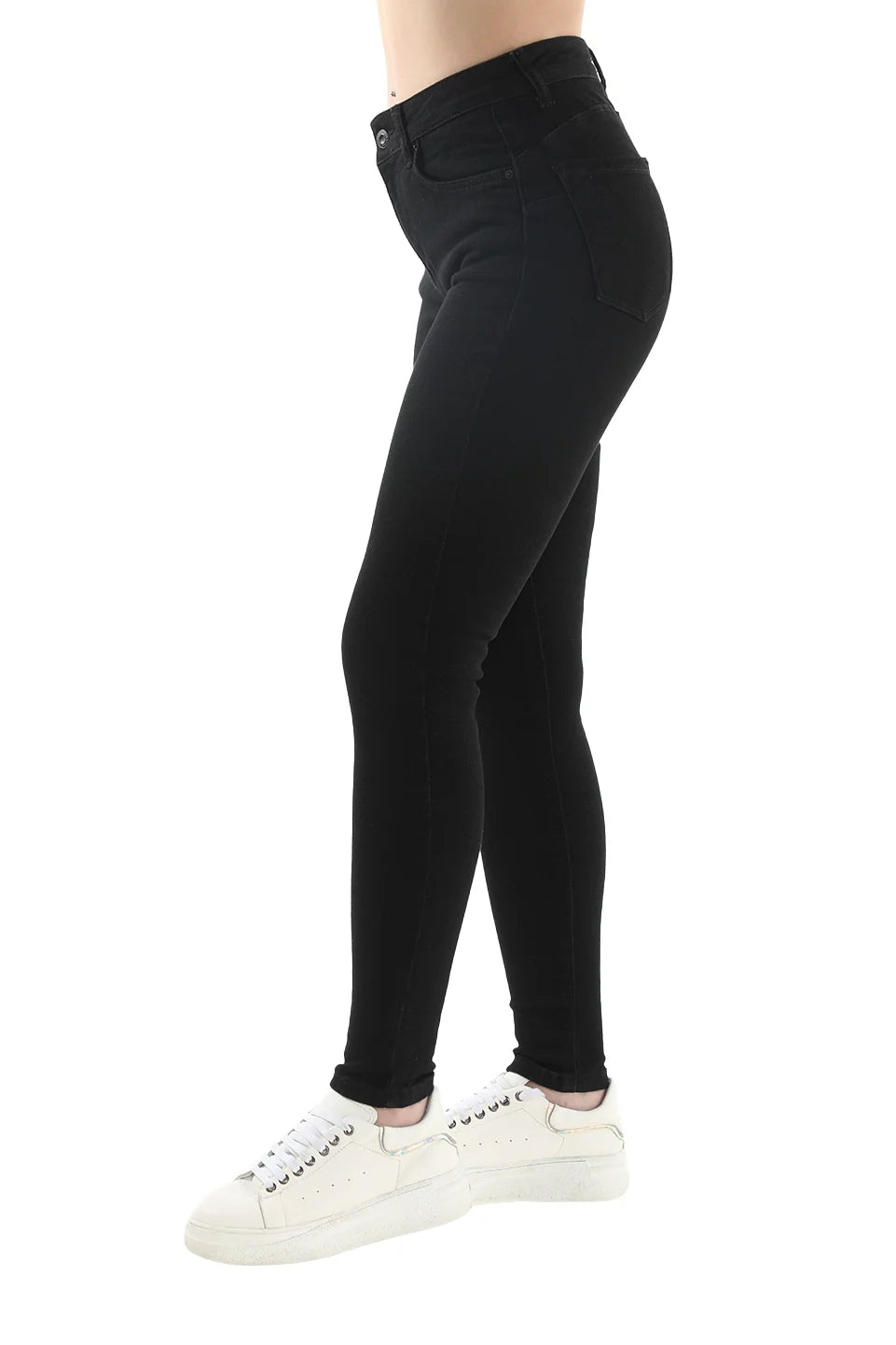 High Waisted Skinny Black Jeans