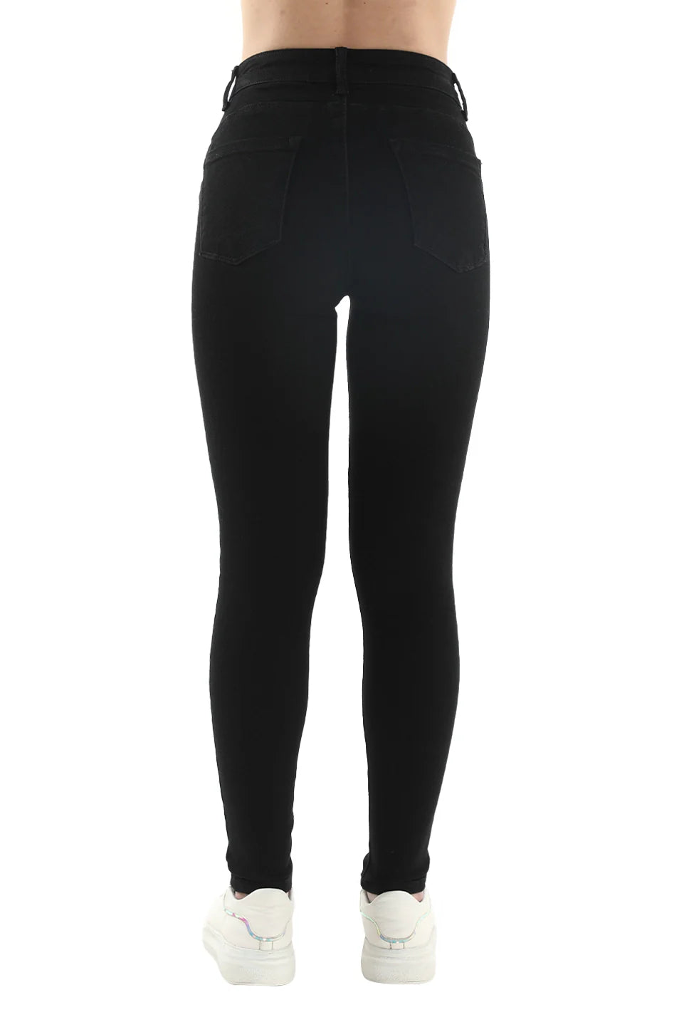 High Waisted Skinny Black Jeans
