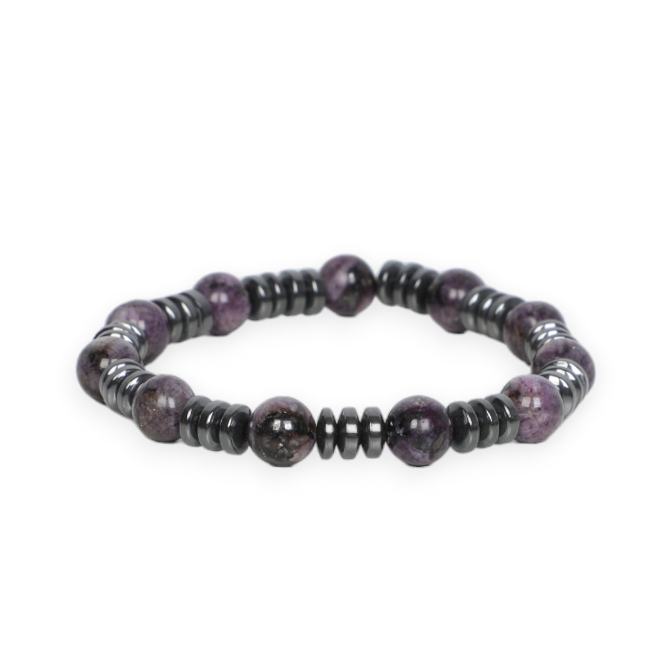 Men Purple Stone Bracelet