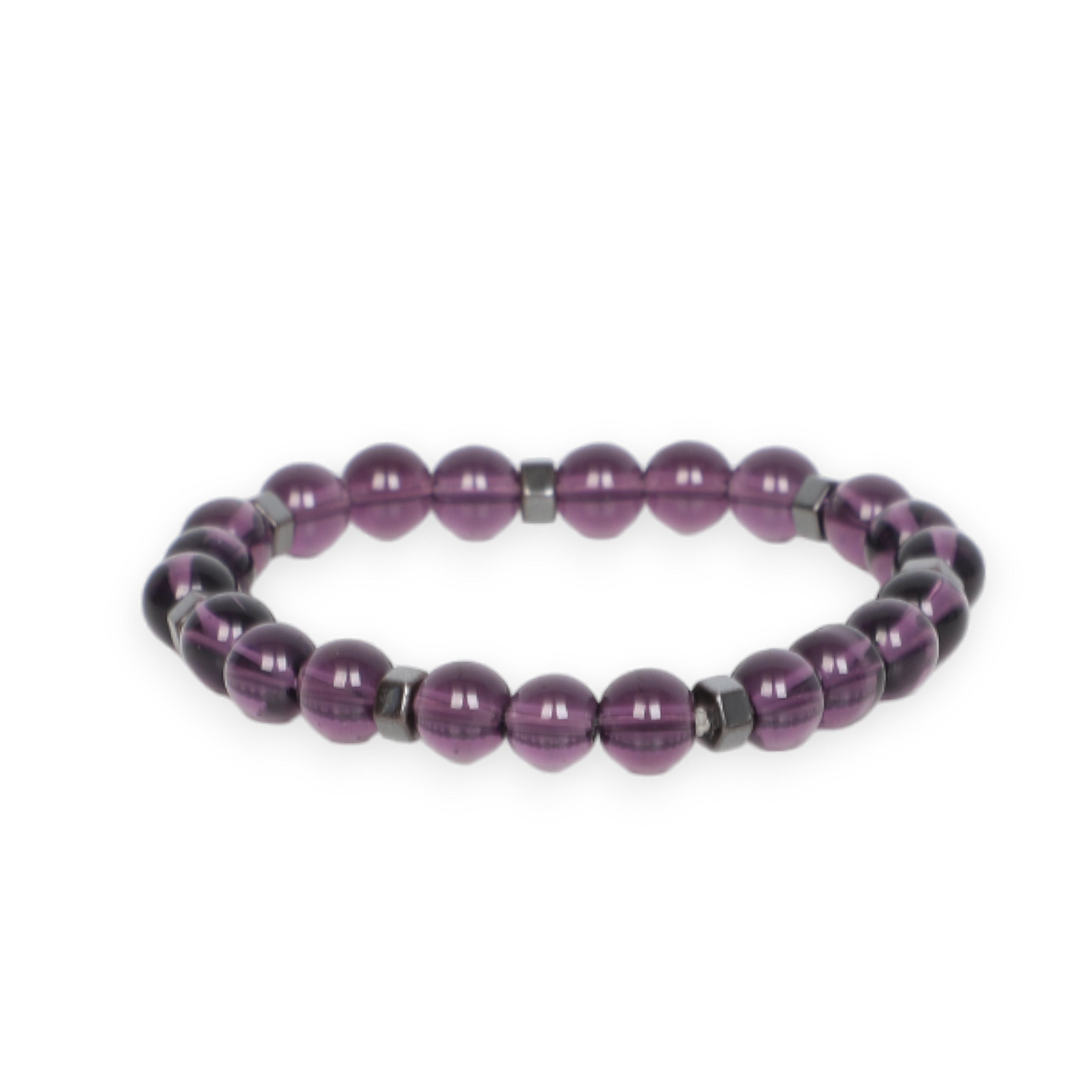 Men Purple Designed Bracelet