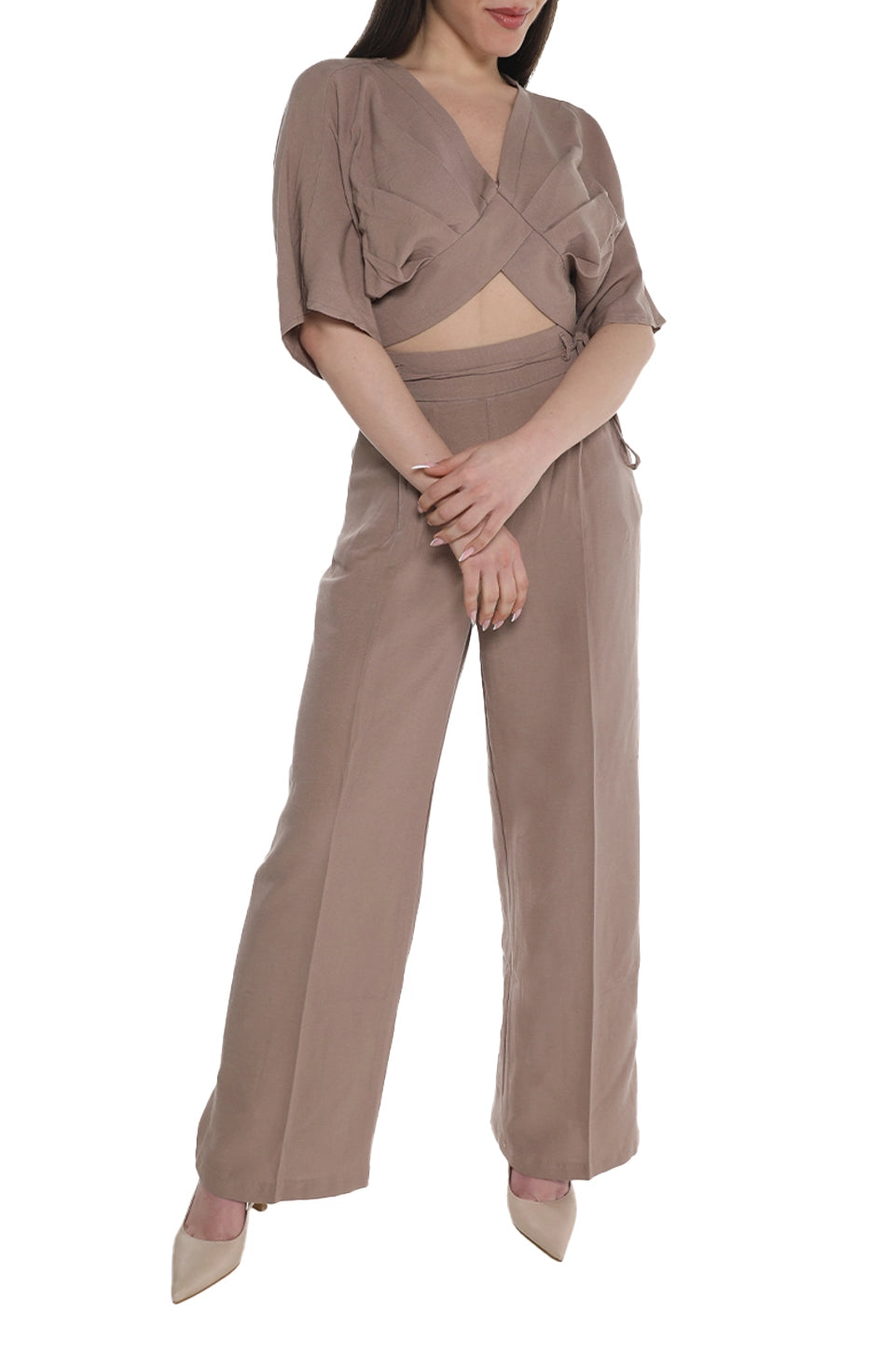 Pant & Top Stylish Brown Set