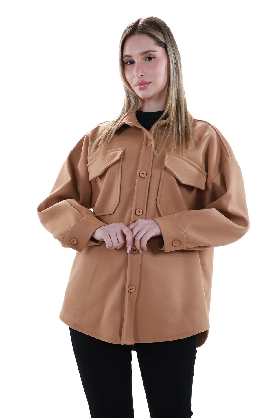 Warm Hazel Buttoned Shirt