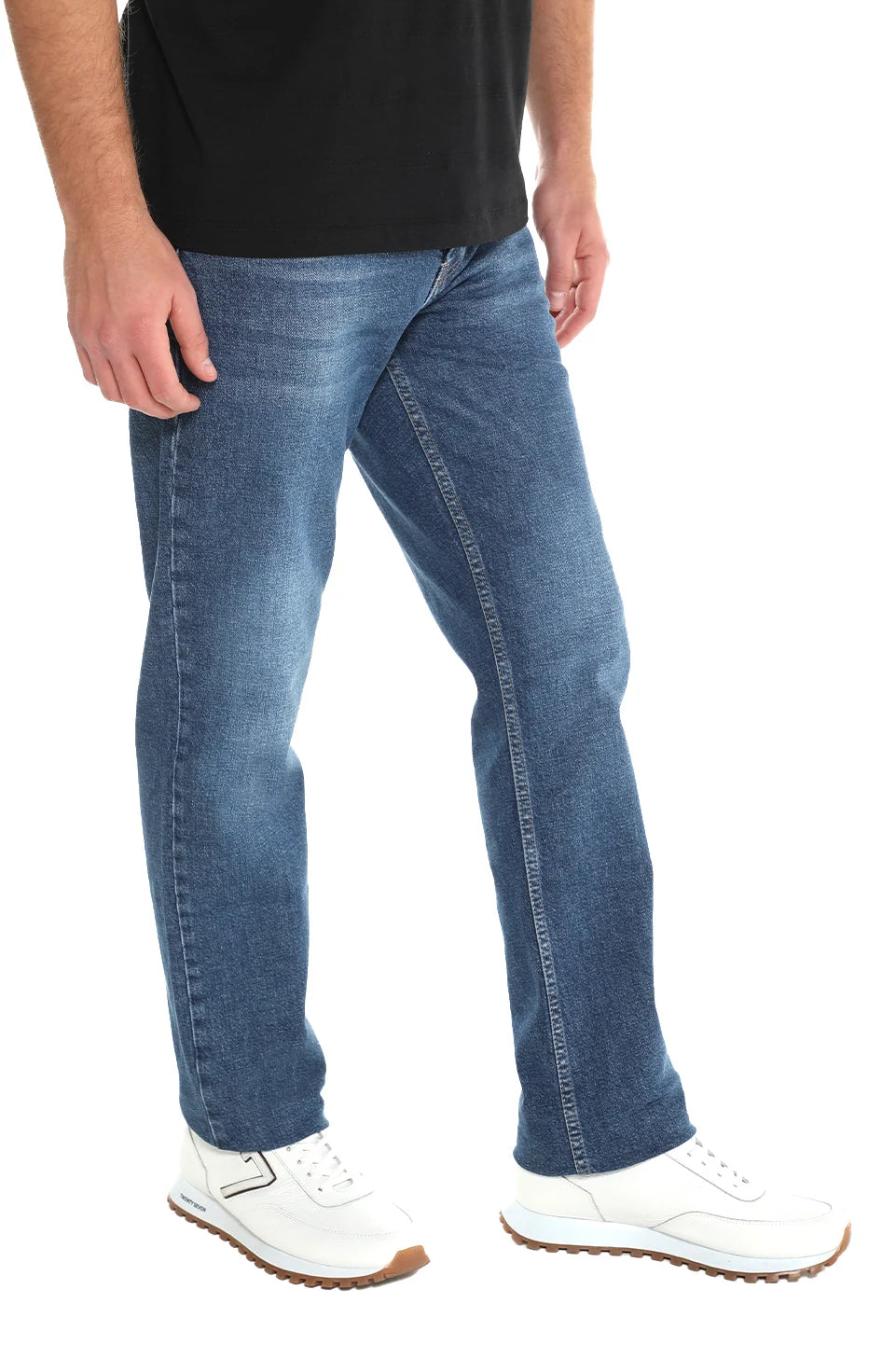 Slim Straight Blue Jeans