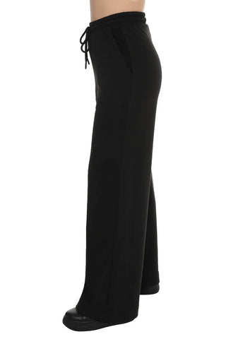 Black Wide Leg Sweatpants