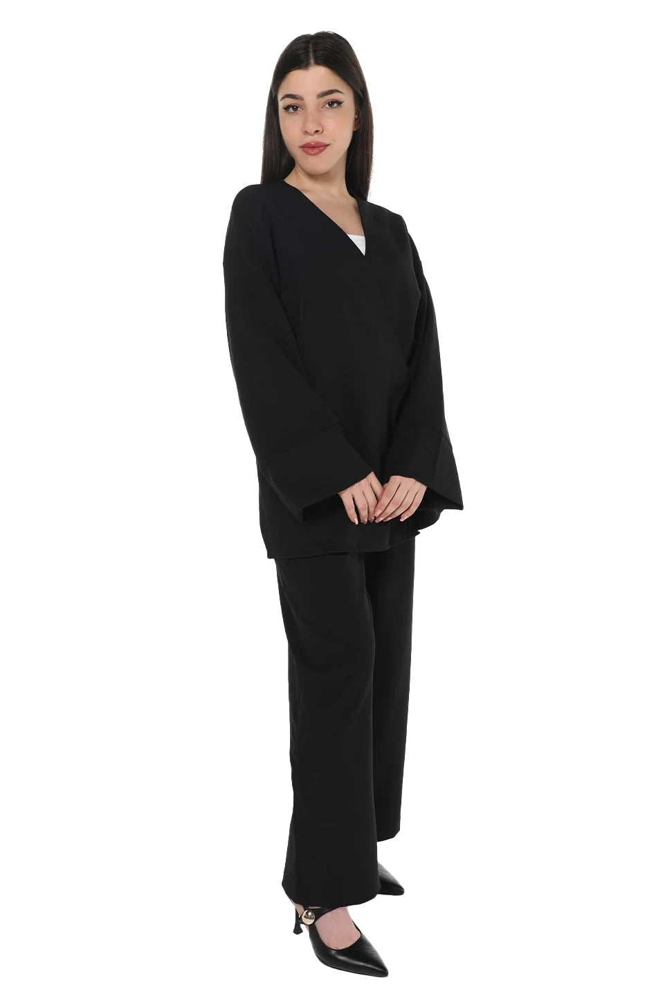 Black Shirt & Pant Loose Casual Set