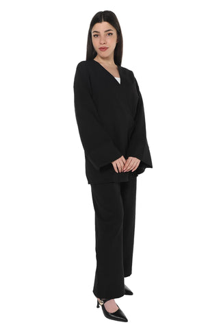 Black Shirt & Pant Loose Casual Set
