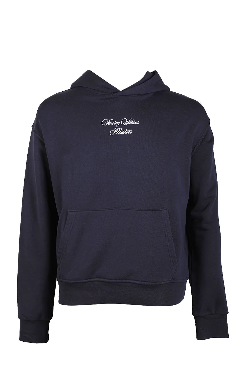 Navy Long Sleeved Hoodie With Eye Back Design