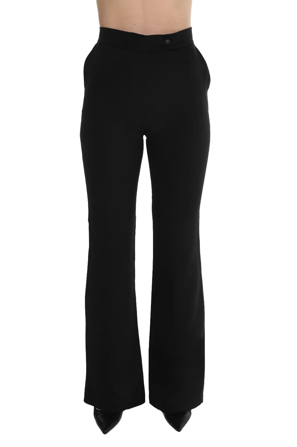 Flare Black Classy Pant With Side Pocket